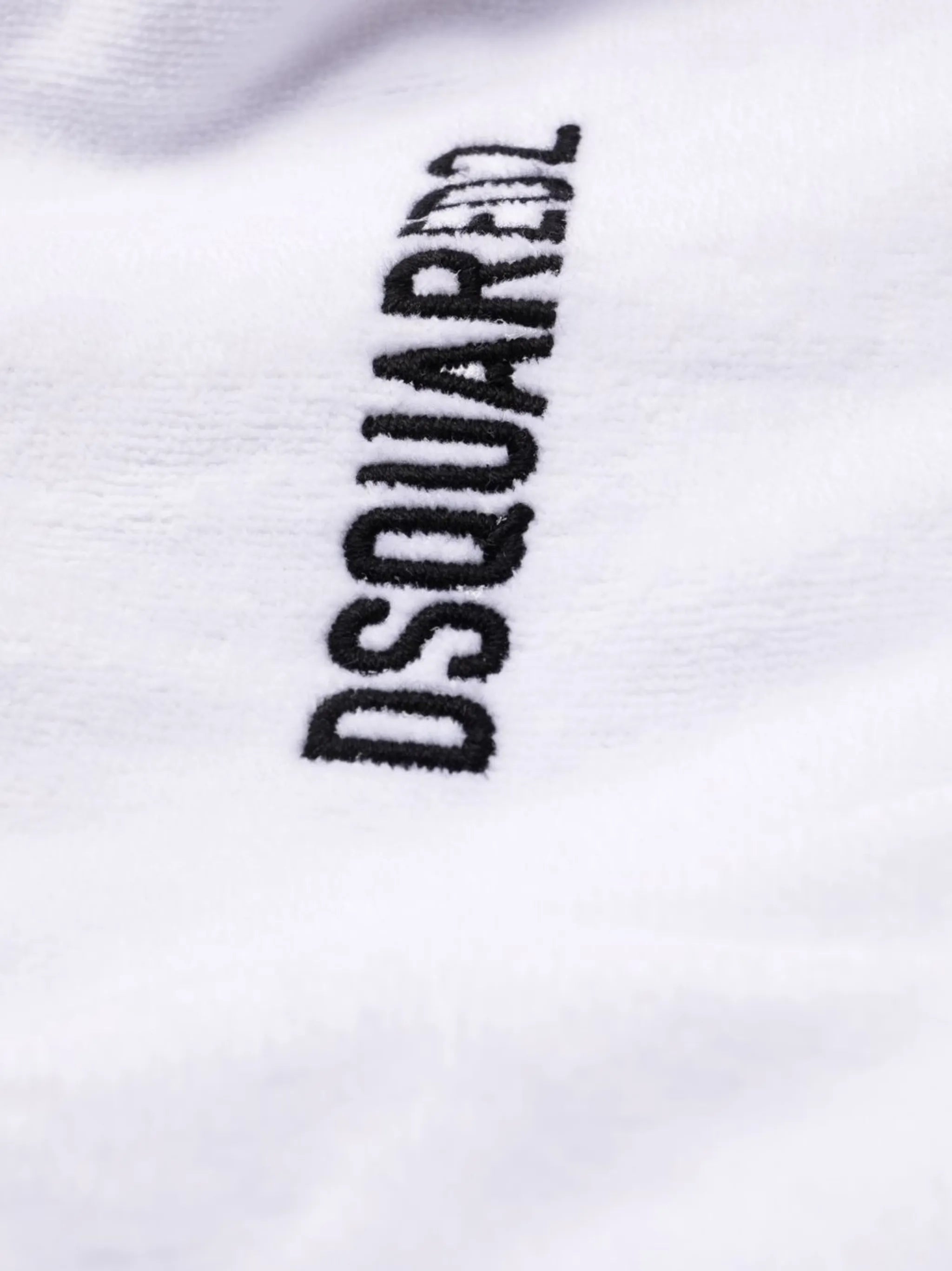 logo embroidered bath robe