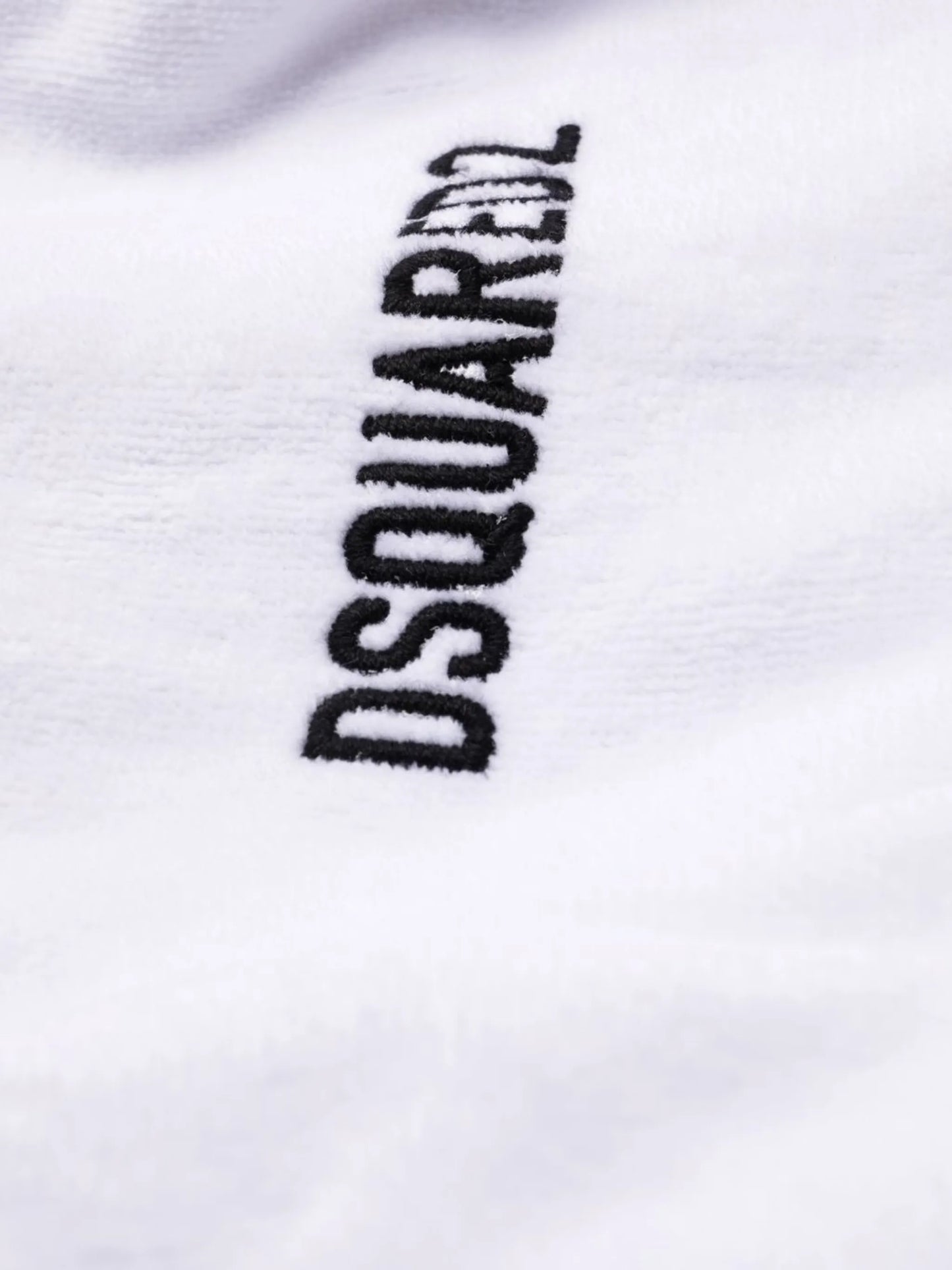 logo embroidered bath robe