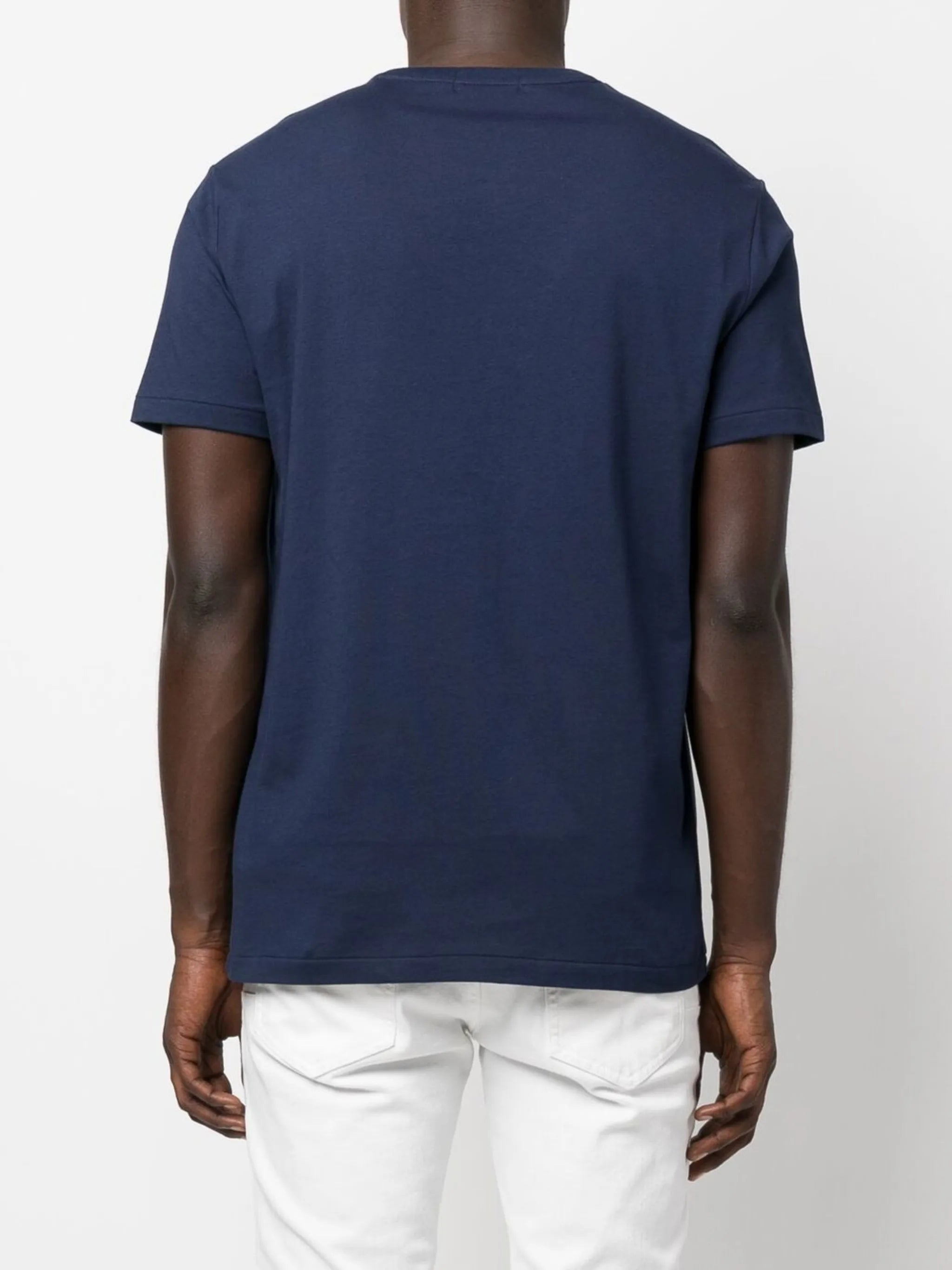 teddy bear-print short-sleeved T-shirt