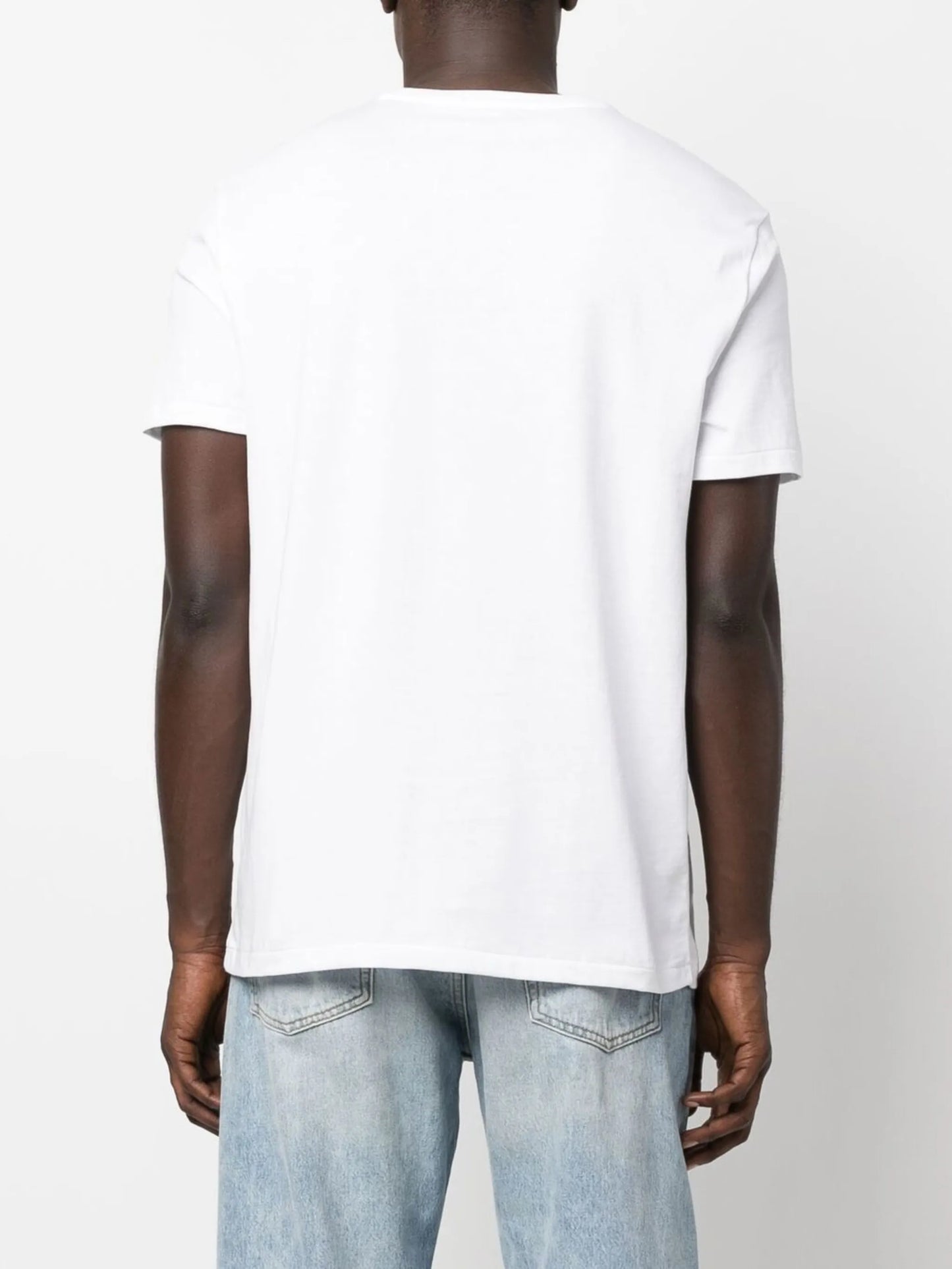 teddy bear-print short-sleeved T-shirt
