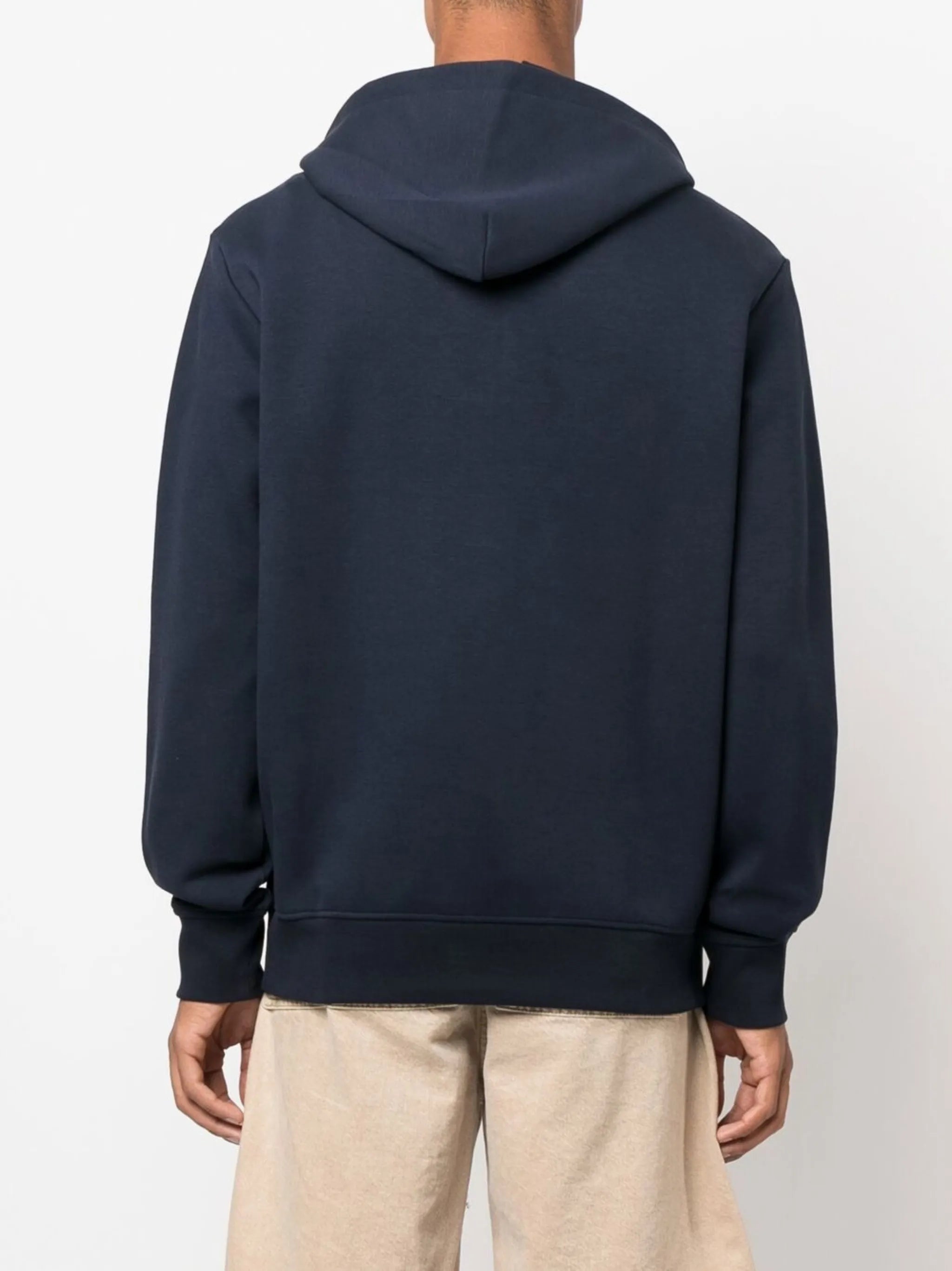 logo-appliqué drawstring hoodie