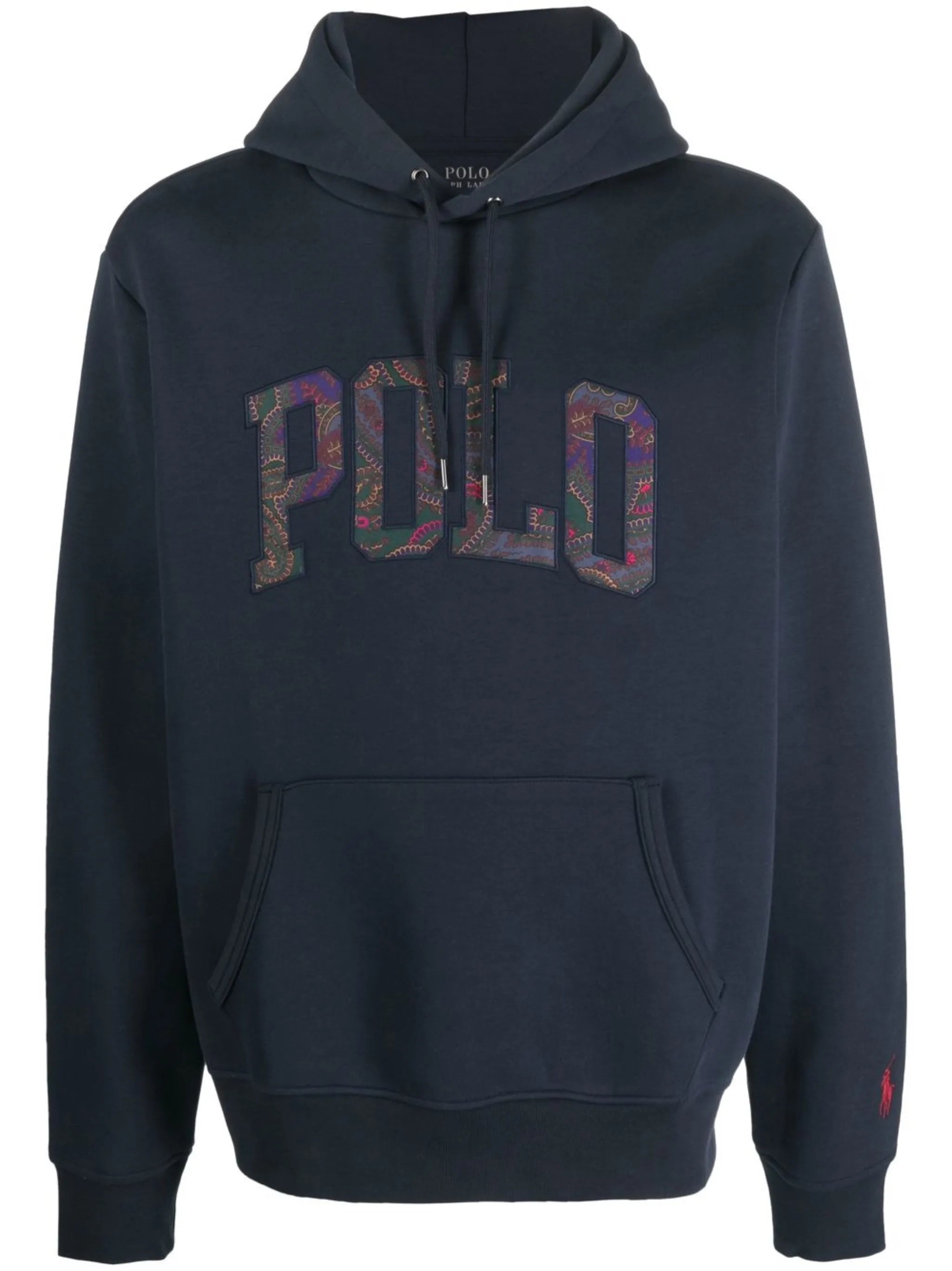 logo-appliqué drawstring hoodie