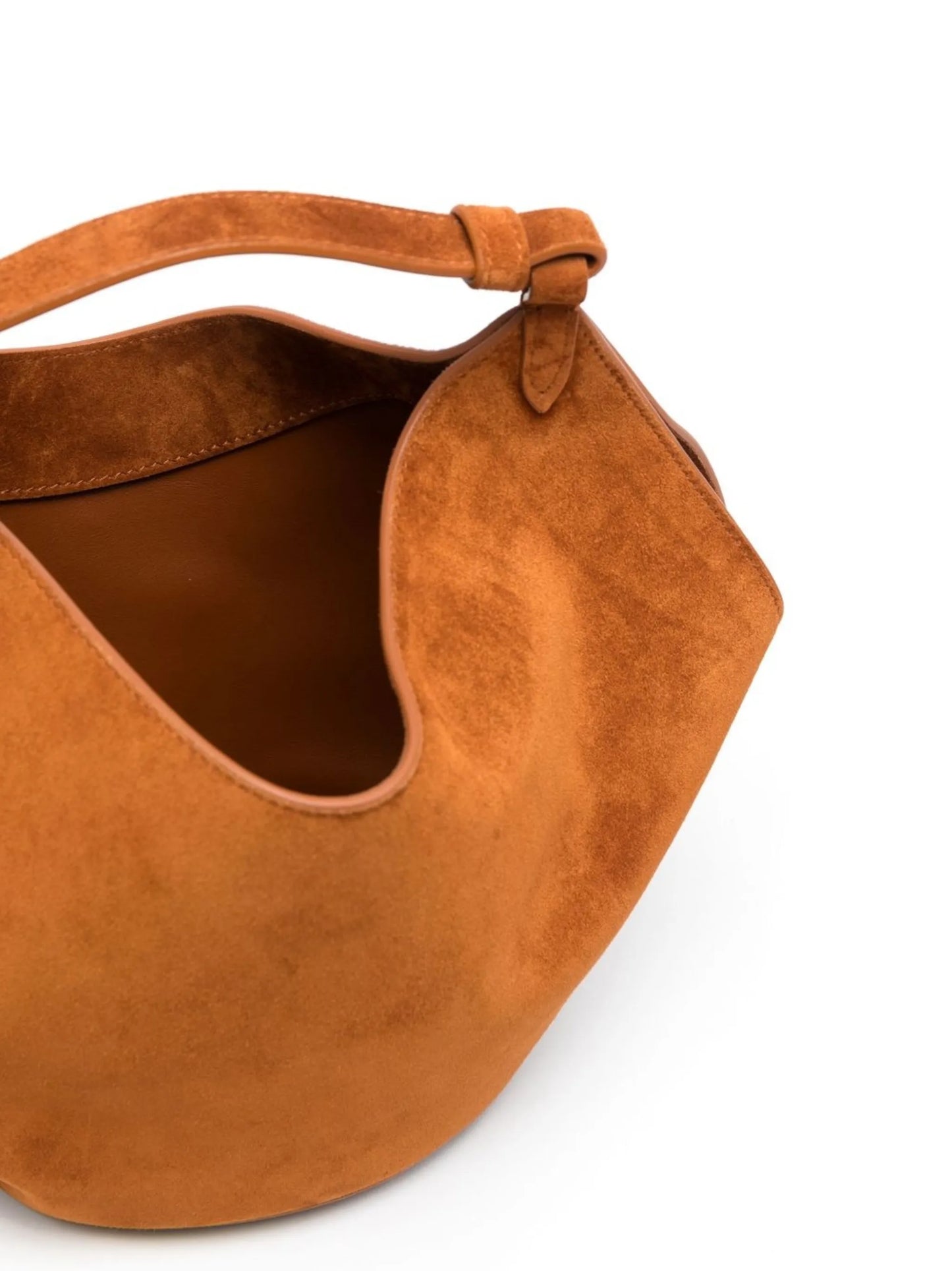 Mini Lotus suede tote bag
