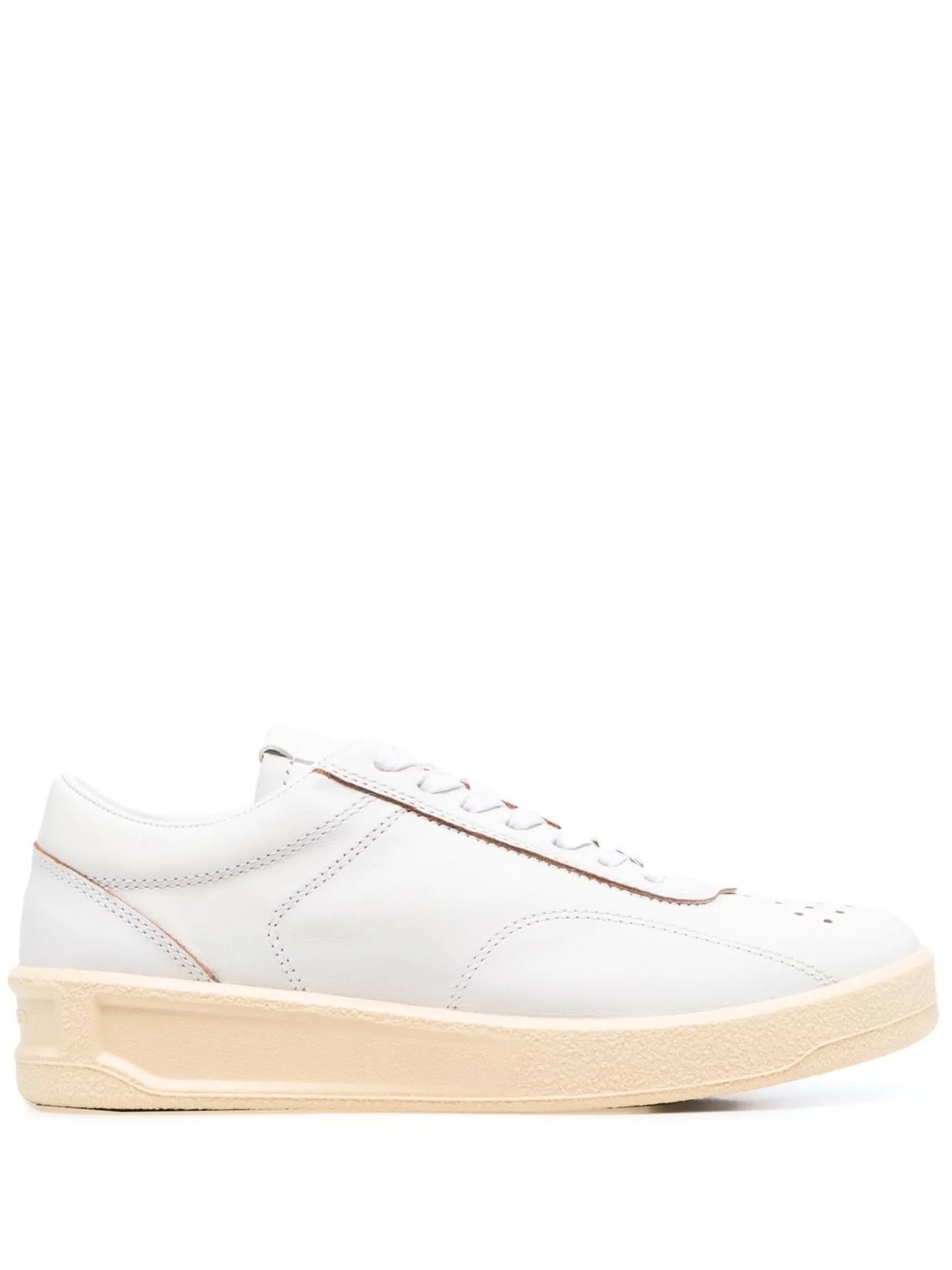 lace-up leather sneakers