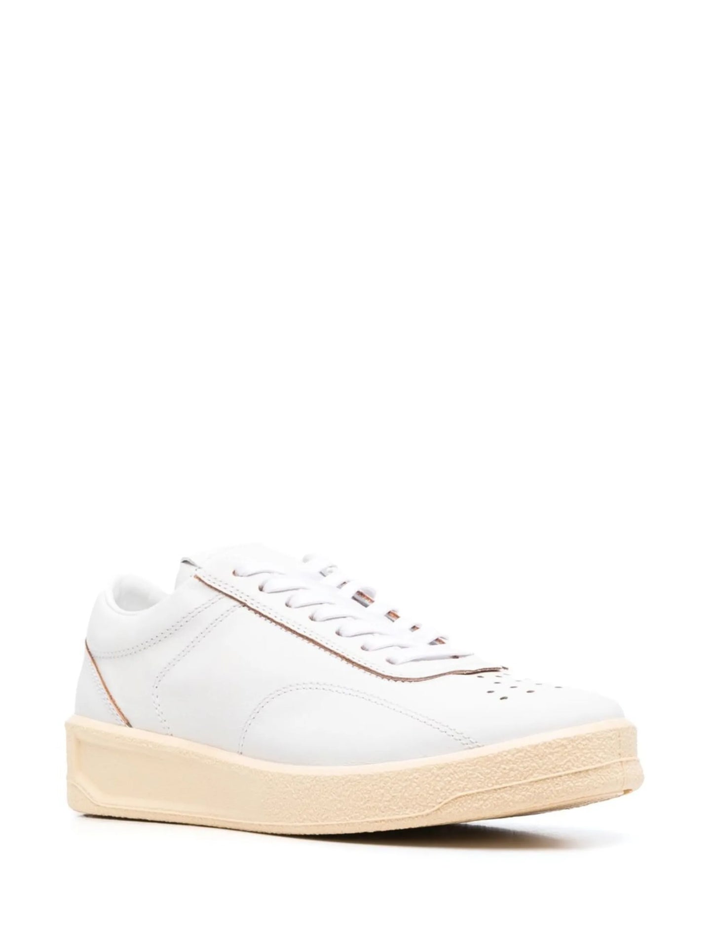 lace-up leather sneakers