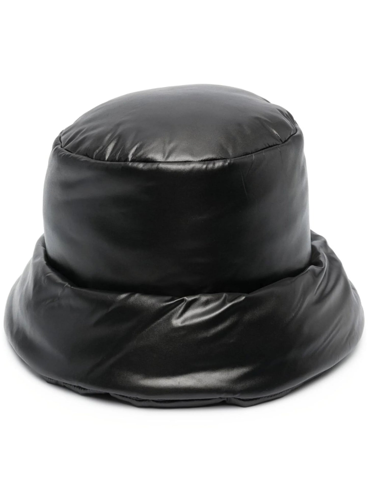 logo-patch padded bucket hat