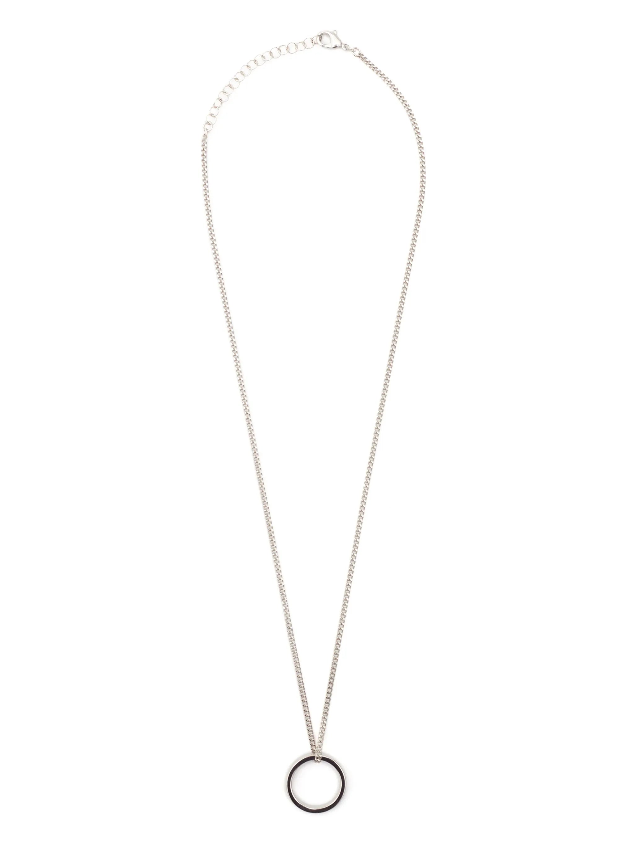 Minimal engraved pendant necklace