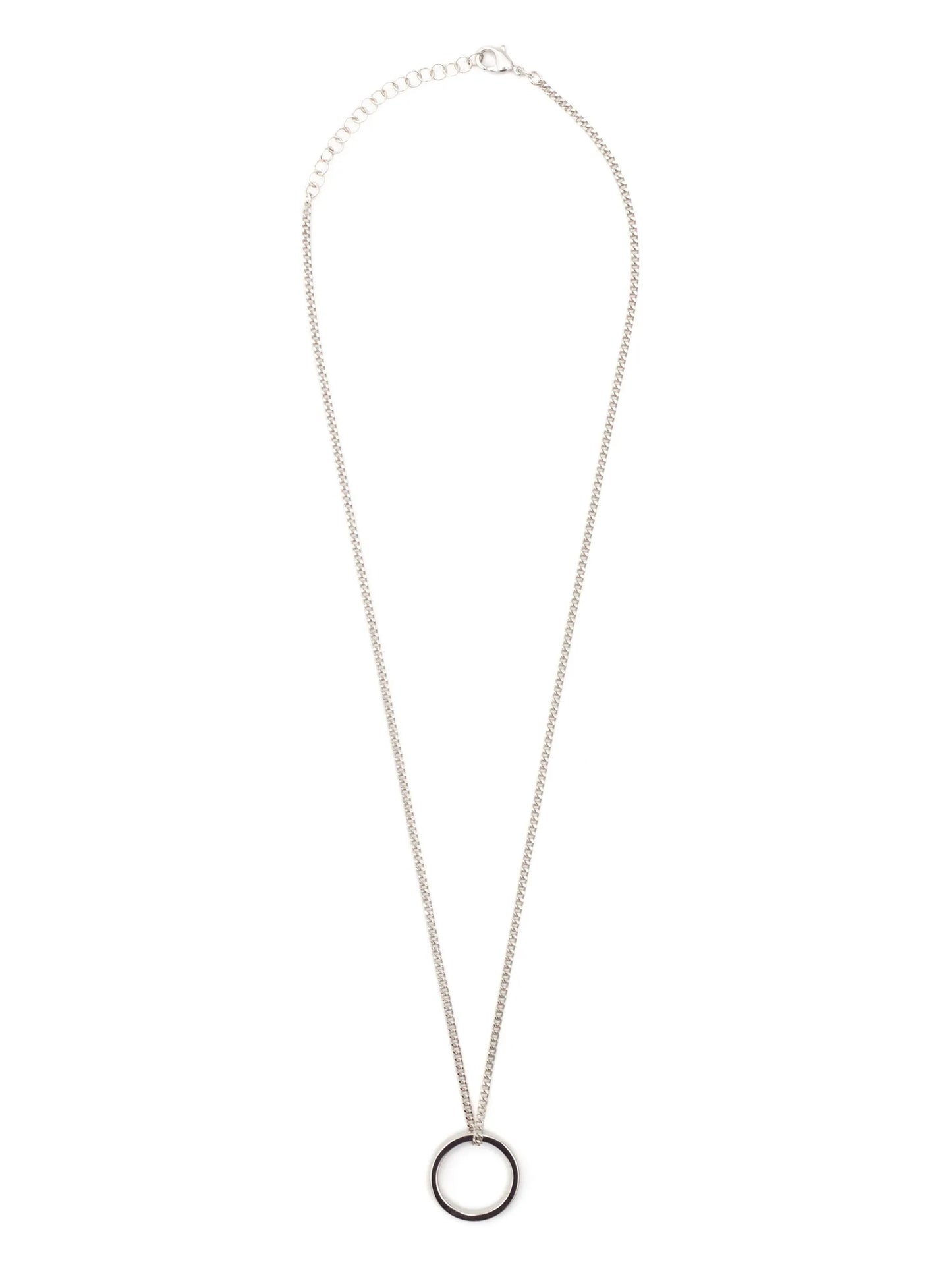 Minimal engraved pendant necklace