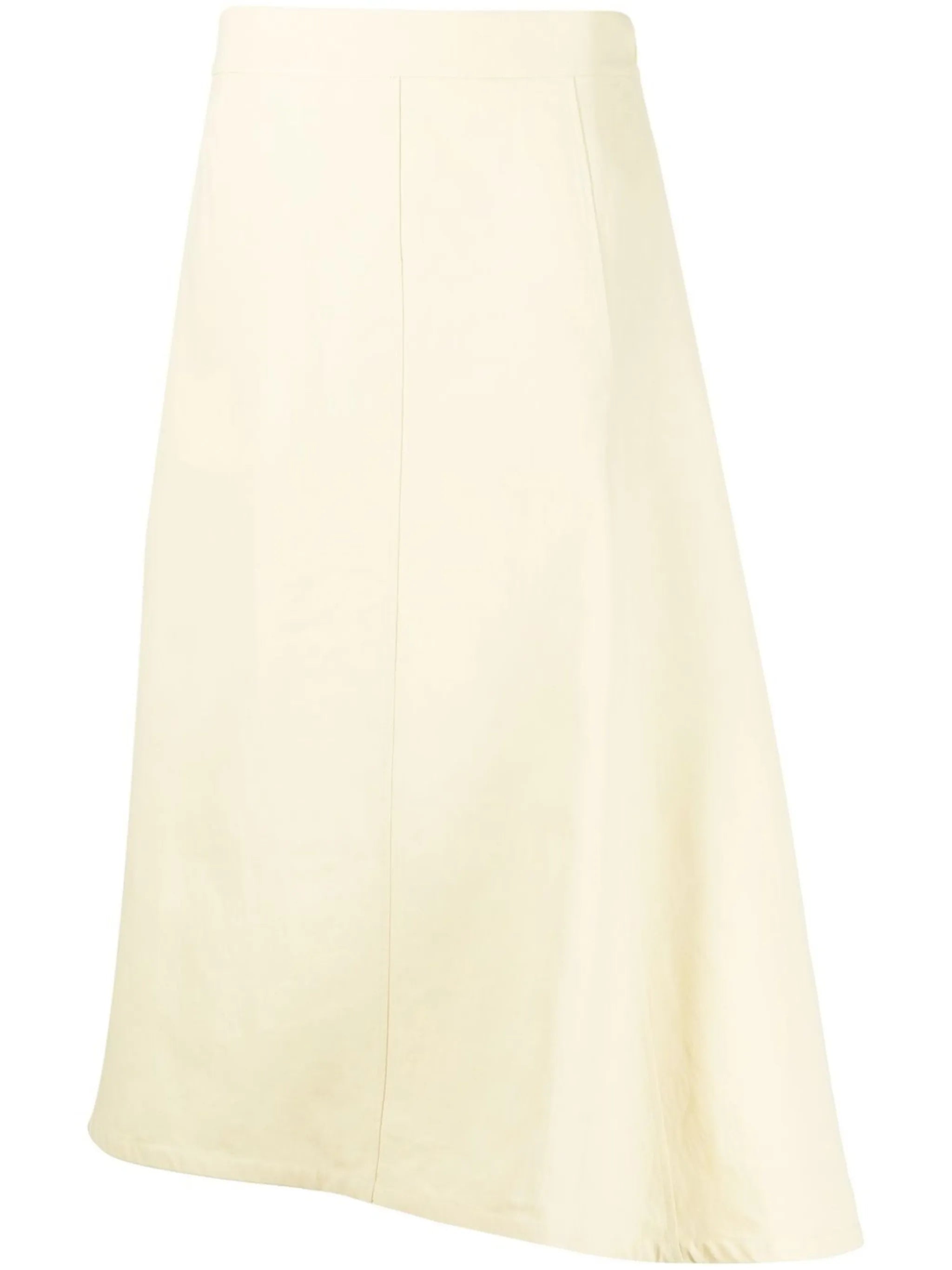 high-waisted midi-skirt