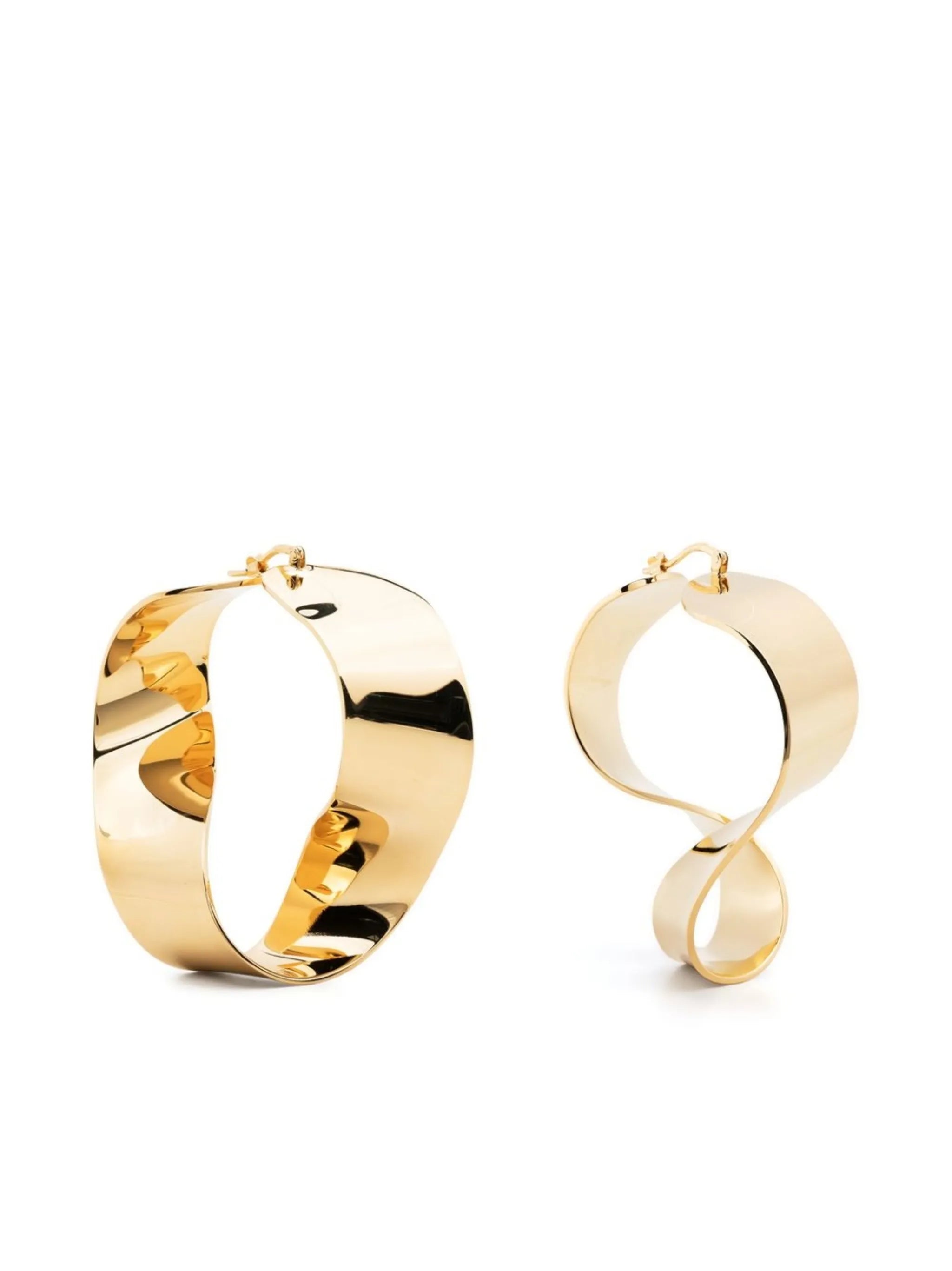 sculpted hoop earrings