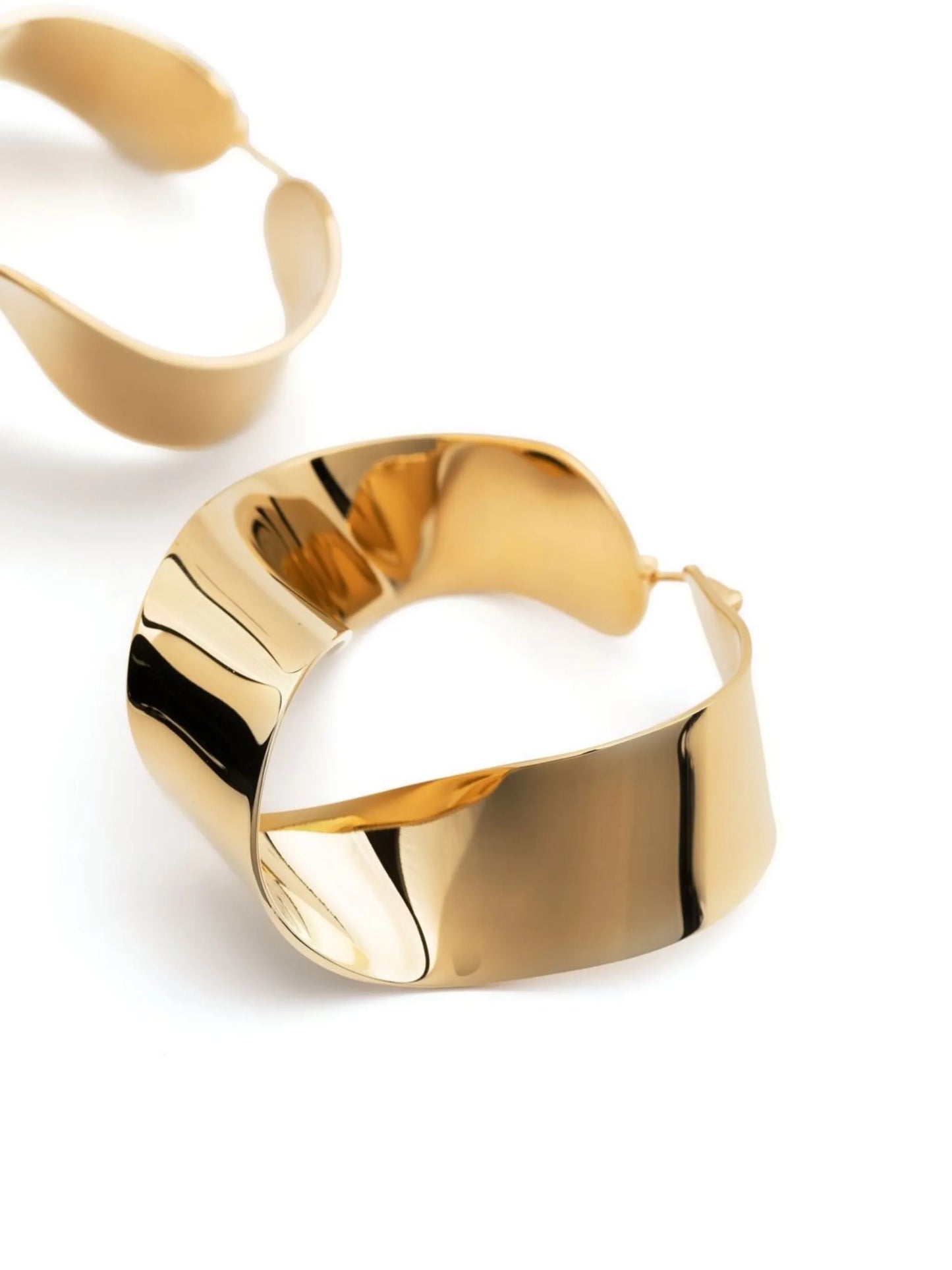 sculpted hoop earrings