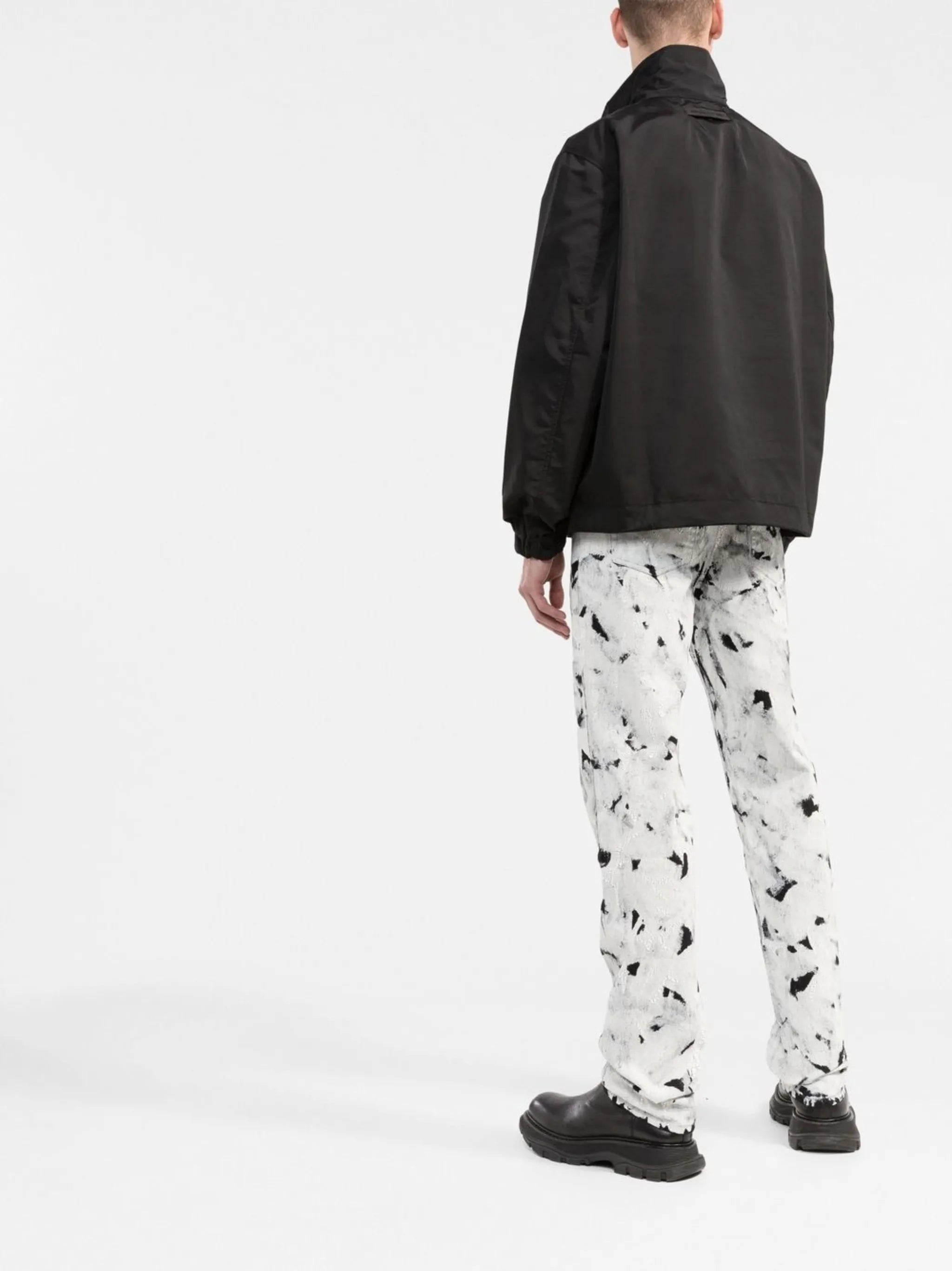 logo-print windbreaker jacket