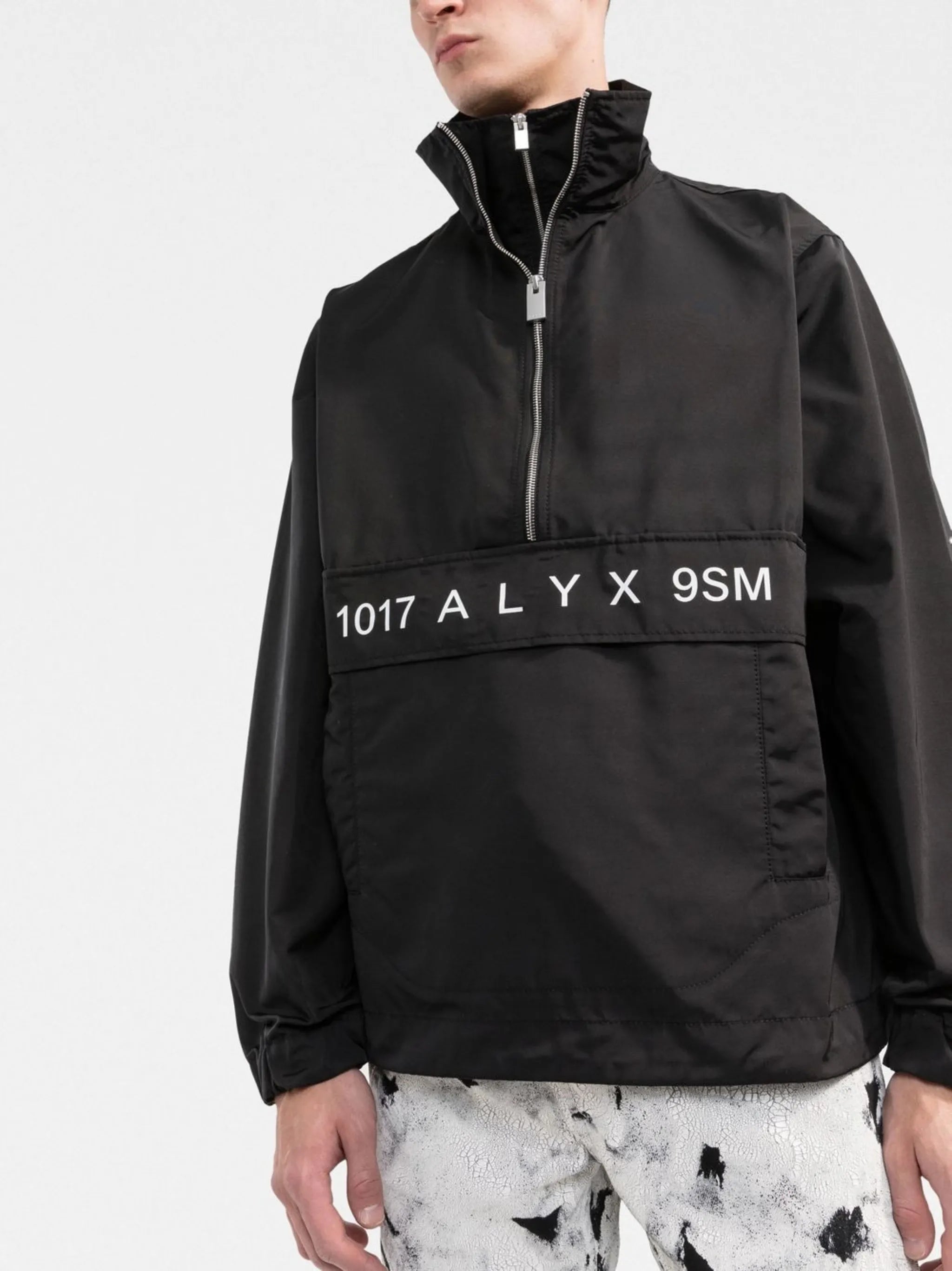 logo-print windbreaker jacket