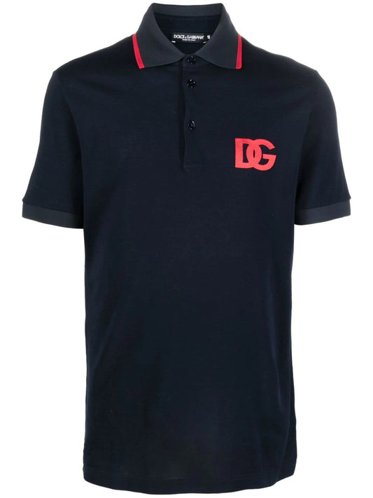 logo print polo shirt