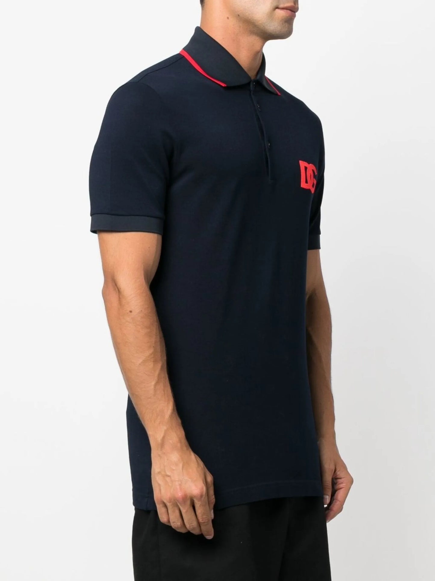 logo print polo shirt