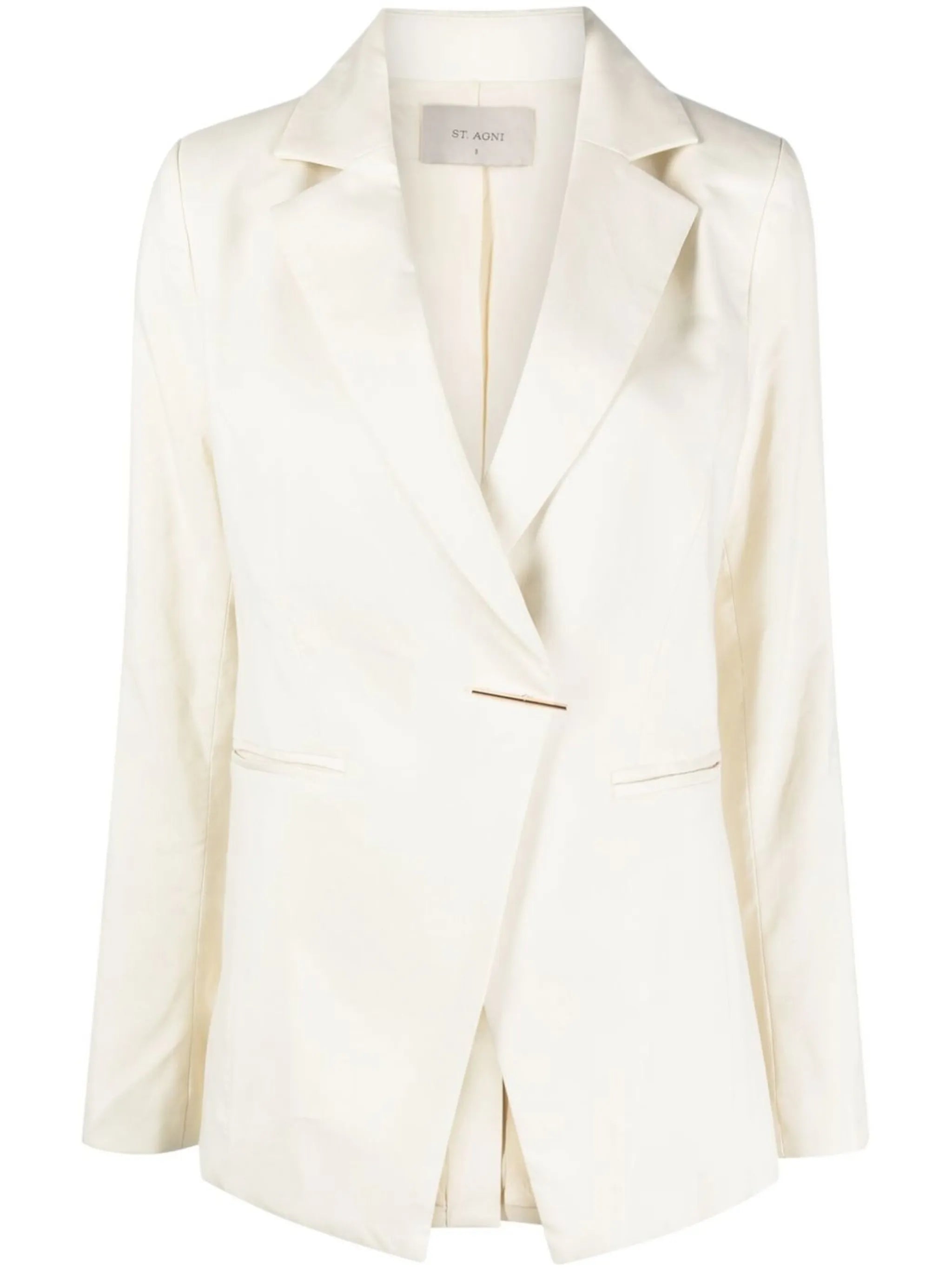 wrap-front blazer