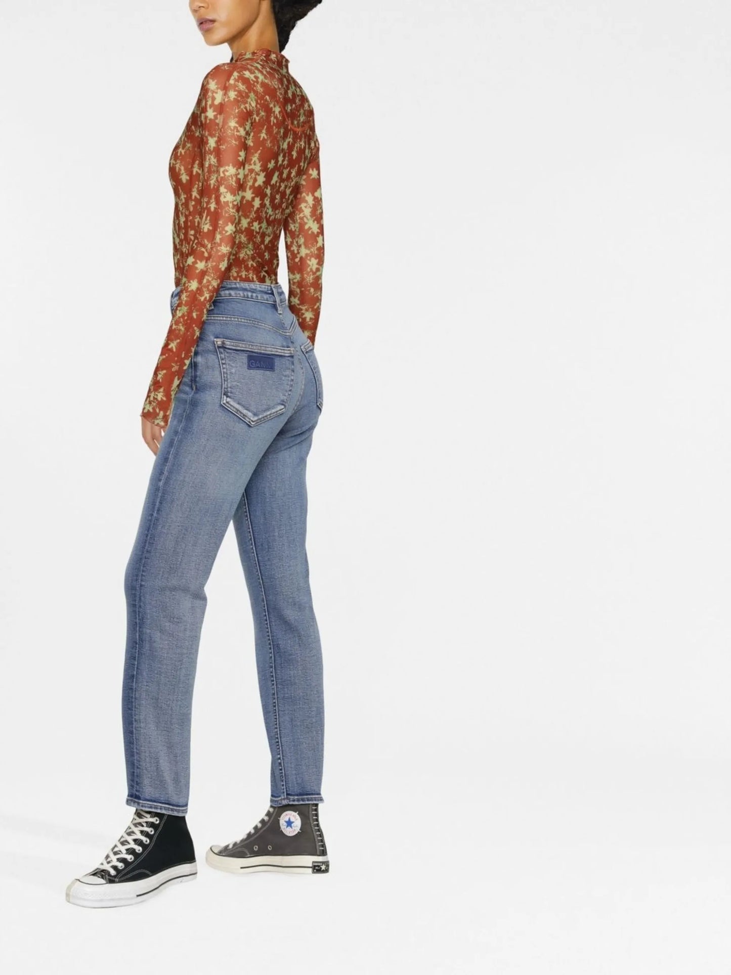 Cutye straight-leg cropped jeans