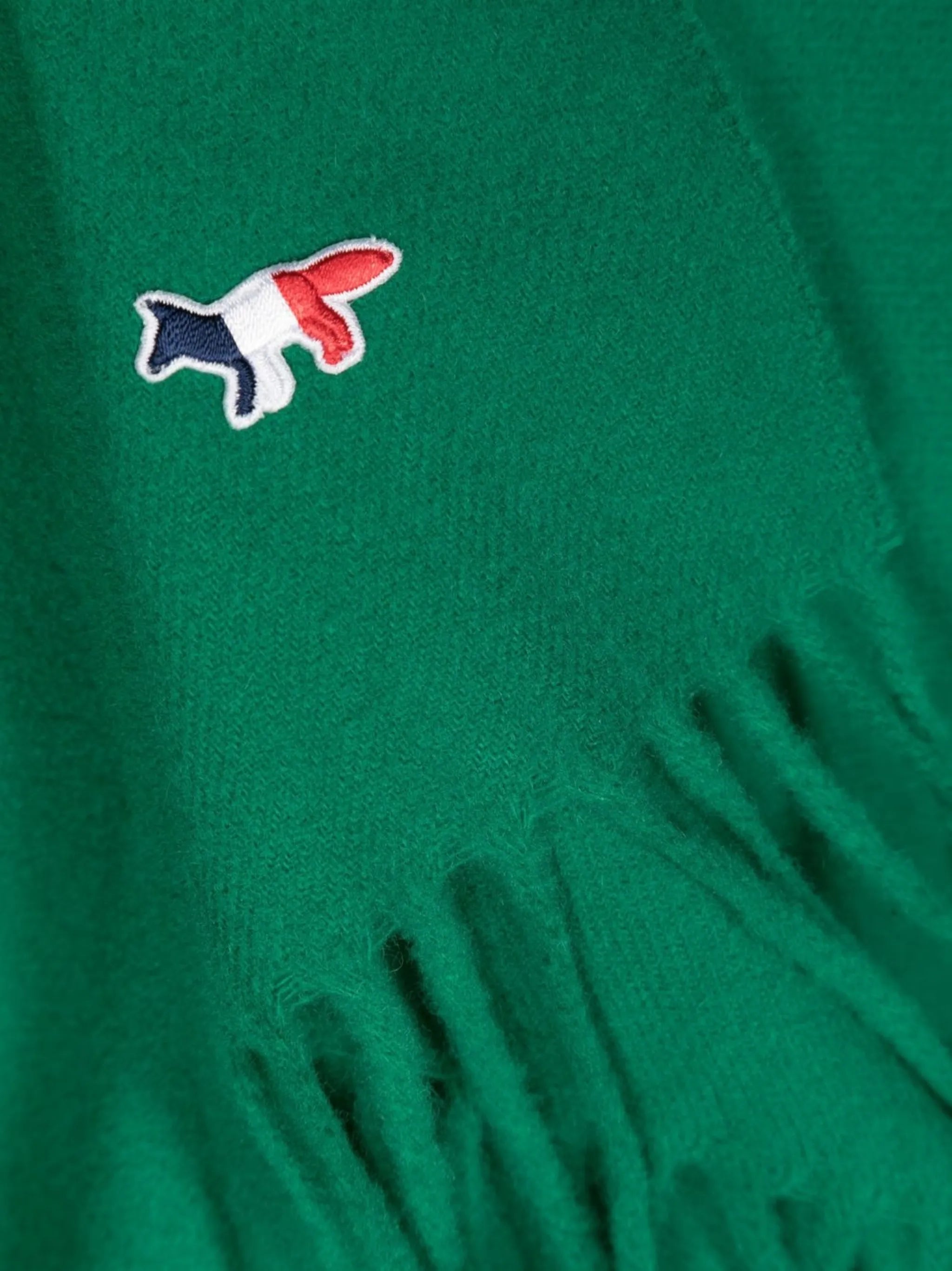 embroidered logo scarf