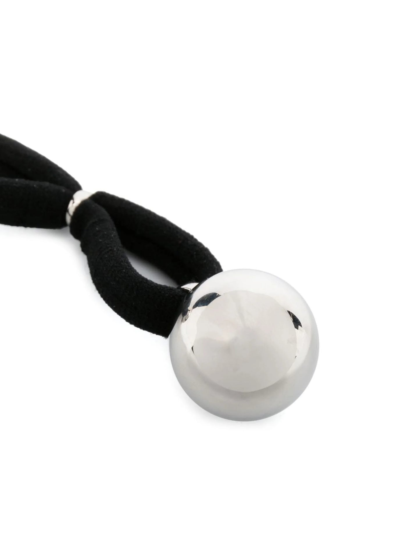 metallic-ball hair tie