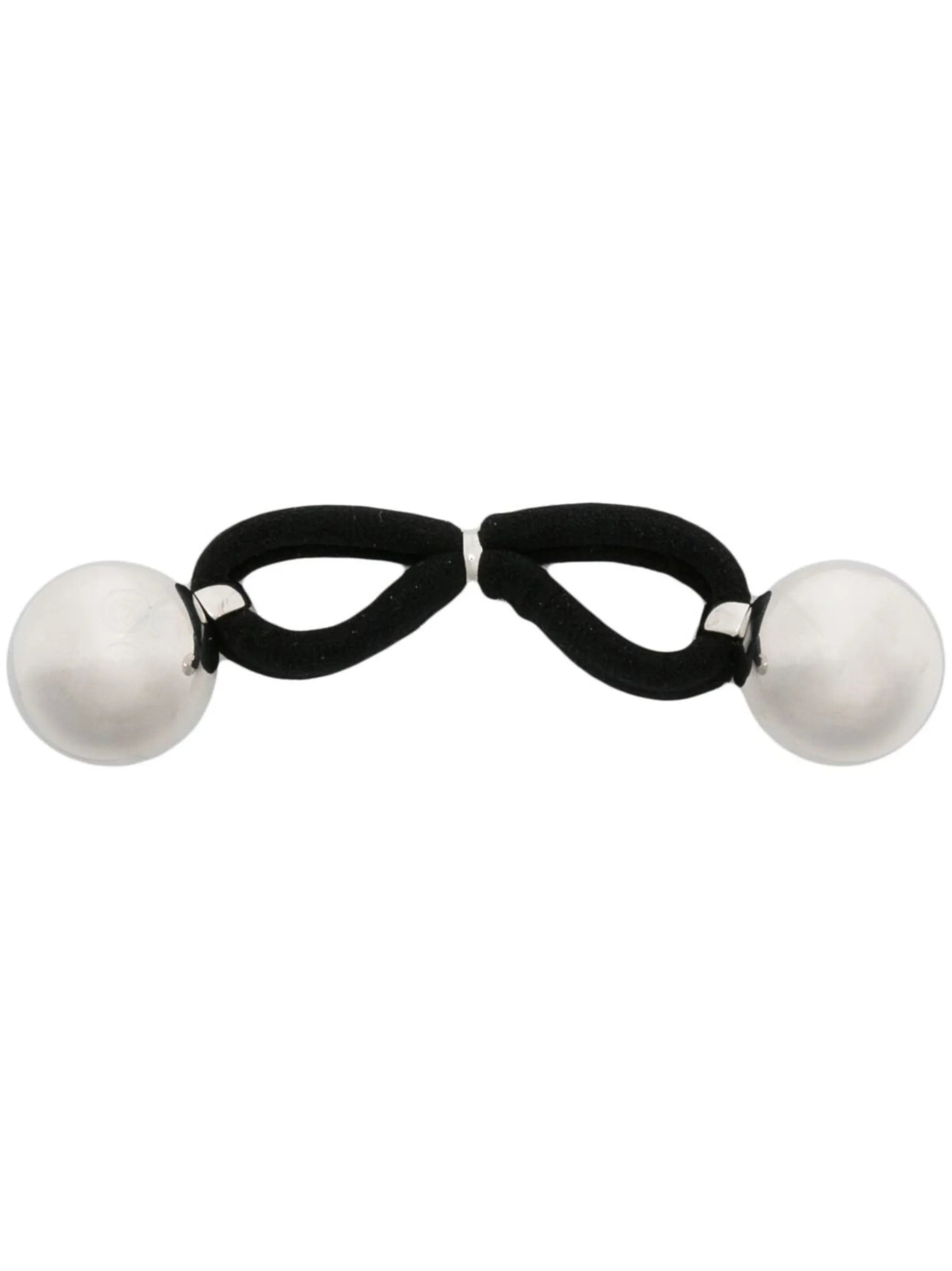 metallic-ball hair tie