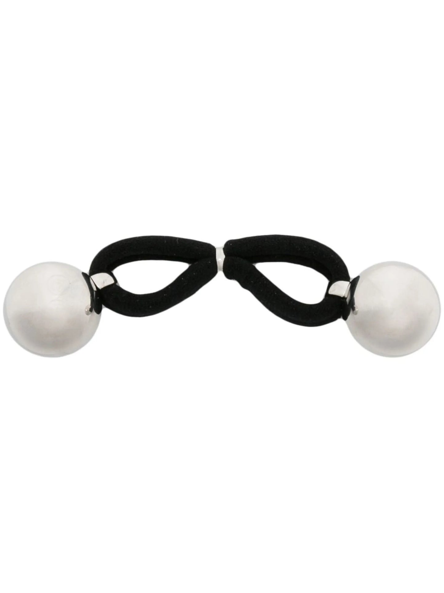metallic-ball hair tie