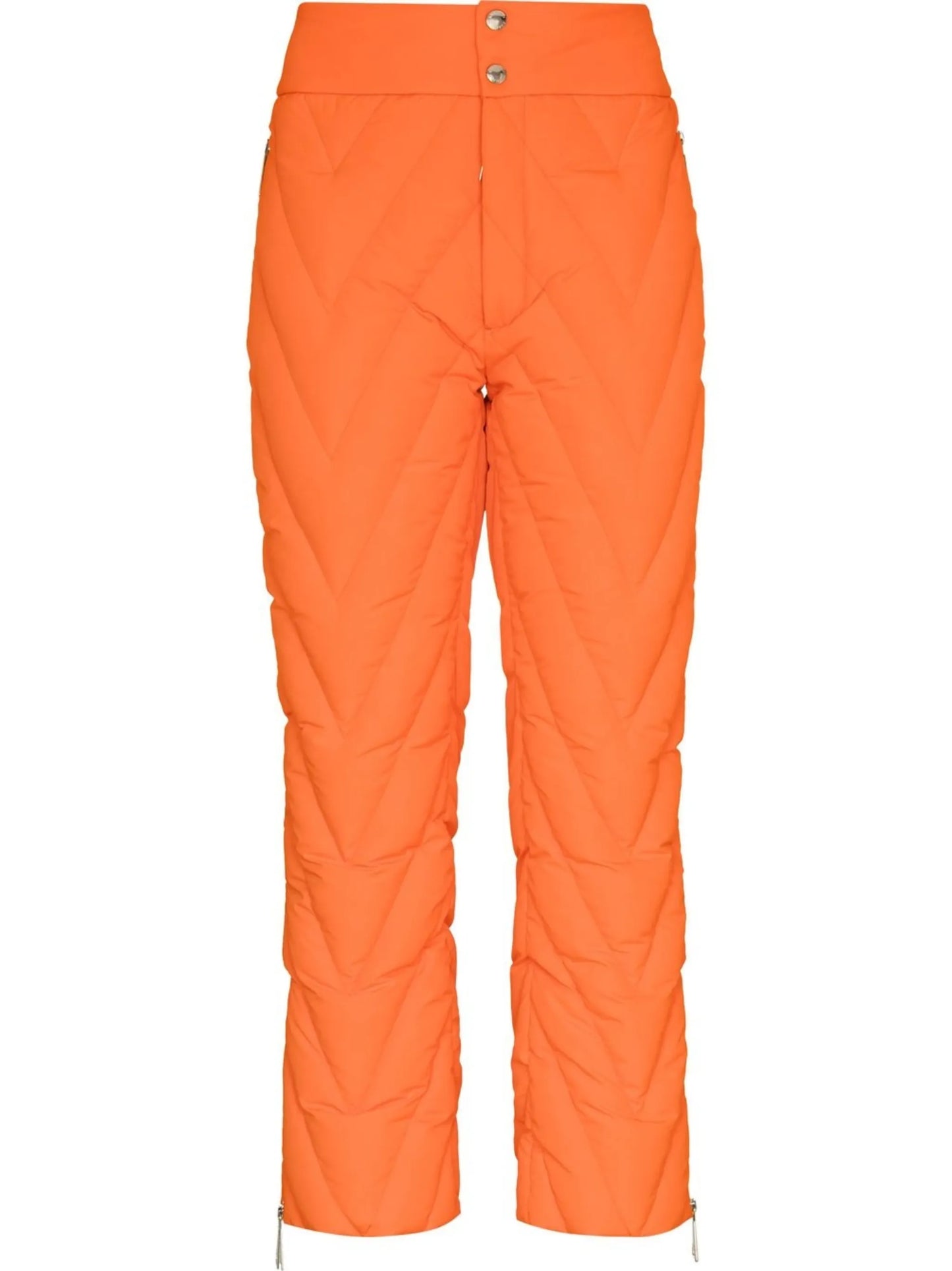chevron quilted ski trousers