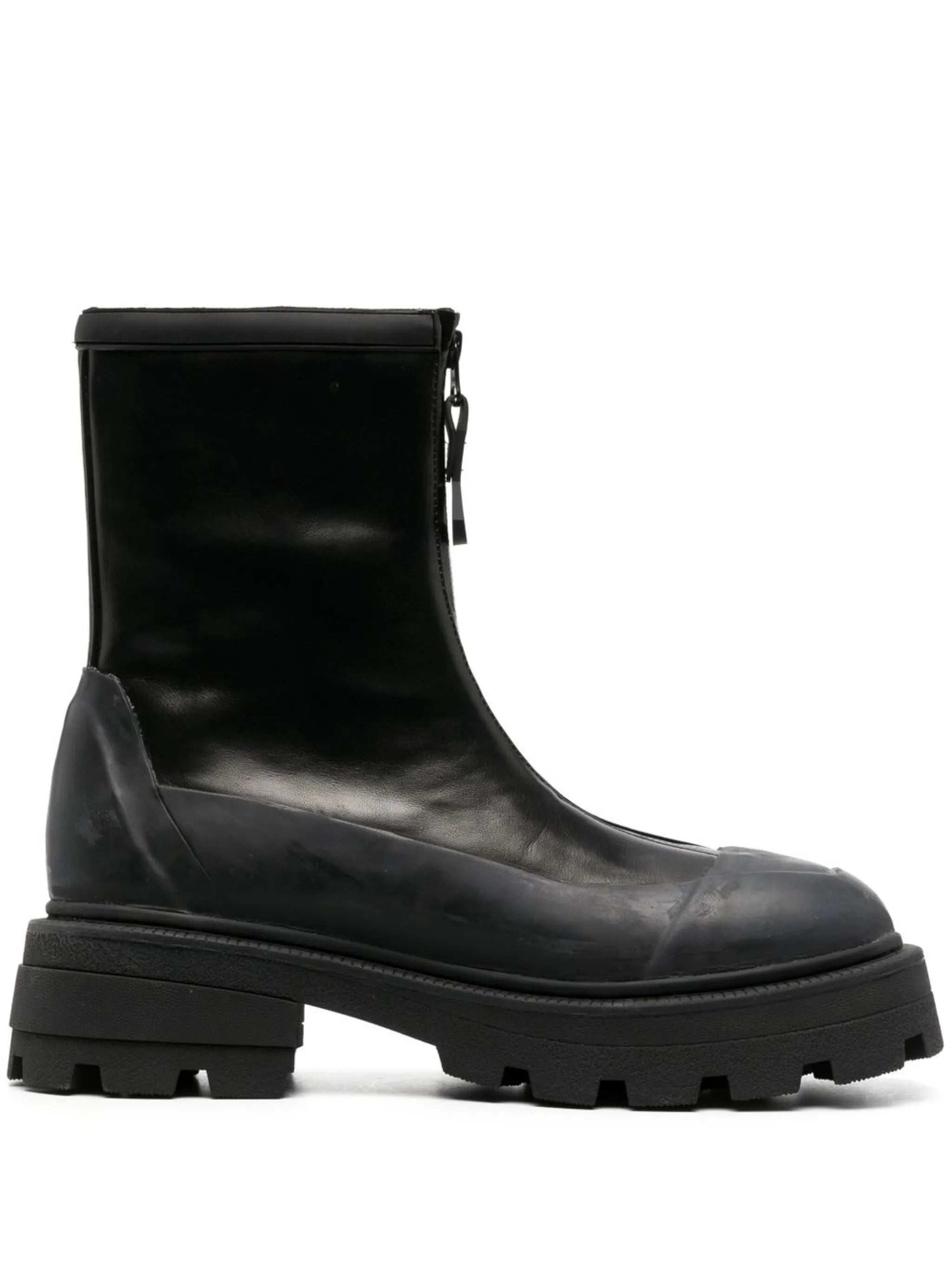Aquari zipped ankle boots
