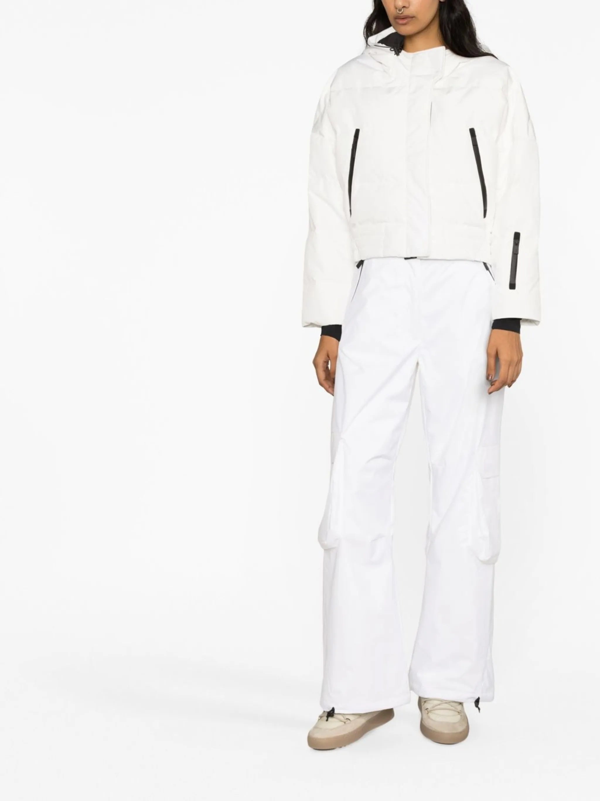cargo high-waisted track pants