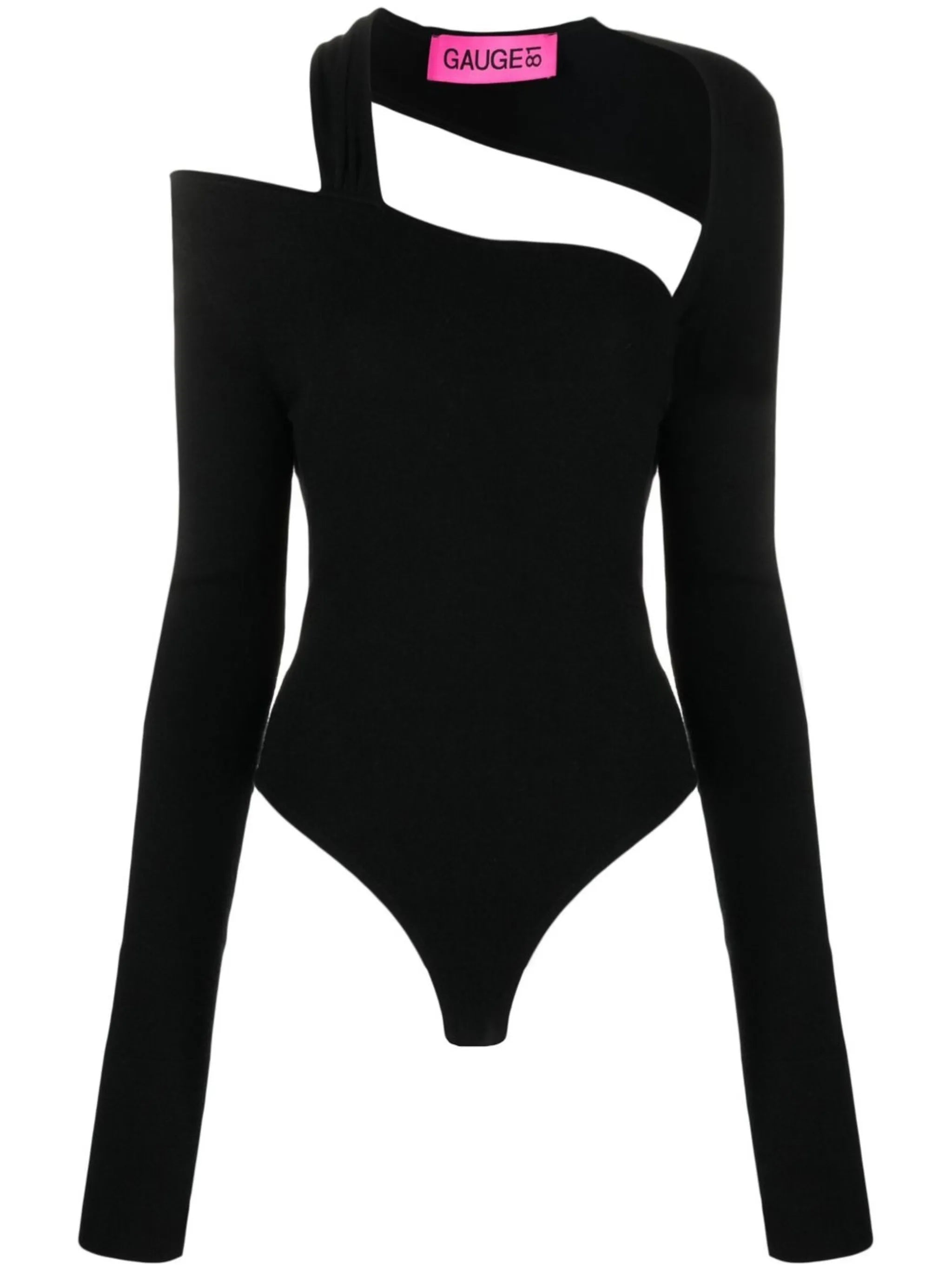 cut-out long-sleeved cashmere top