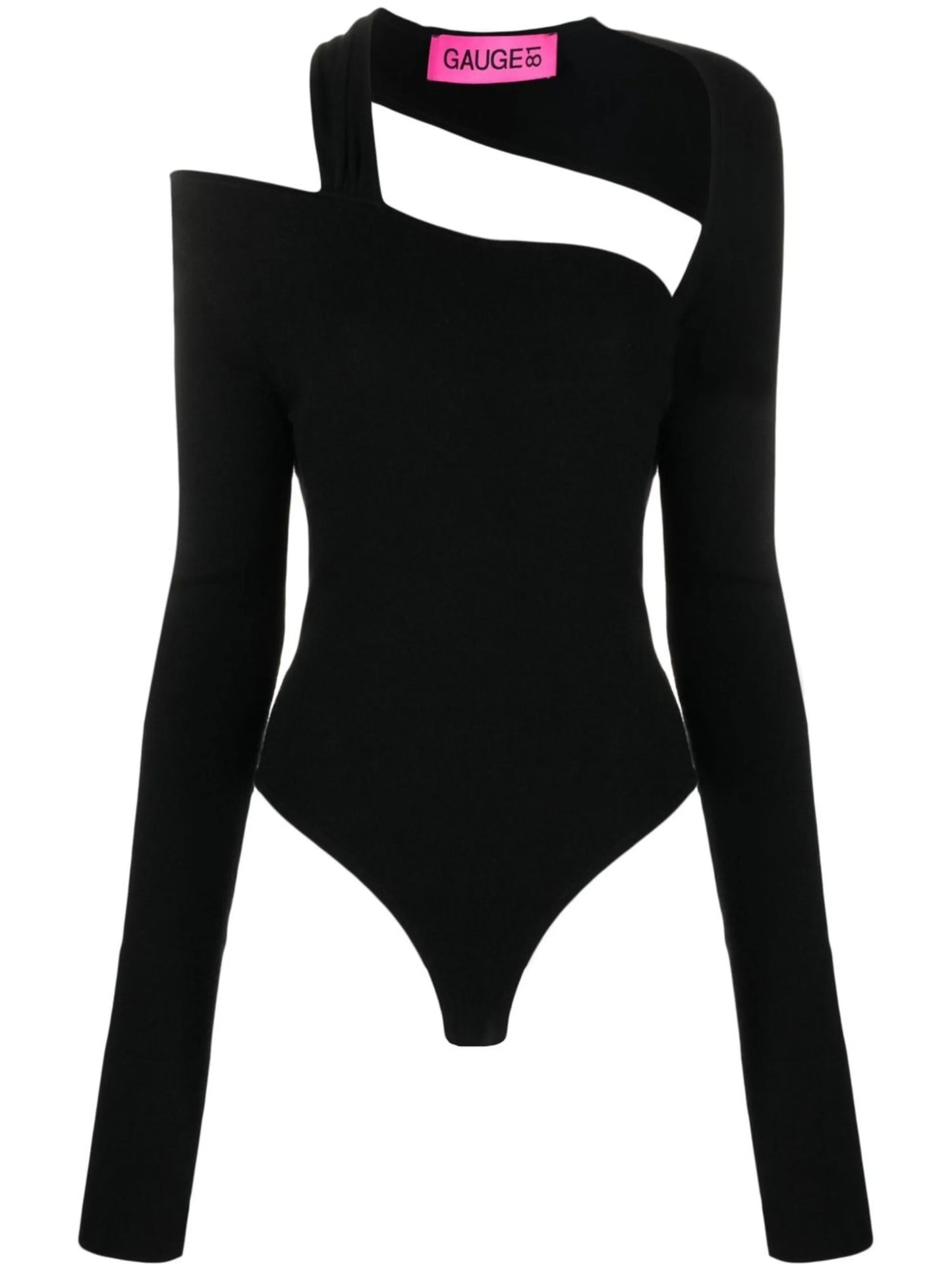 cut-out long-sleeved cashmere top