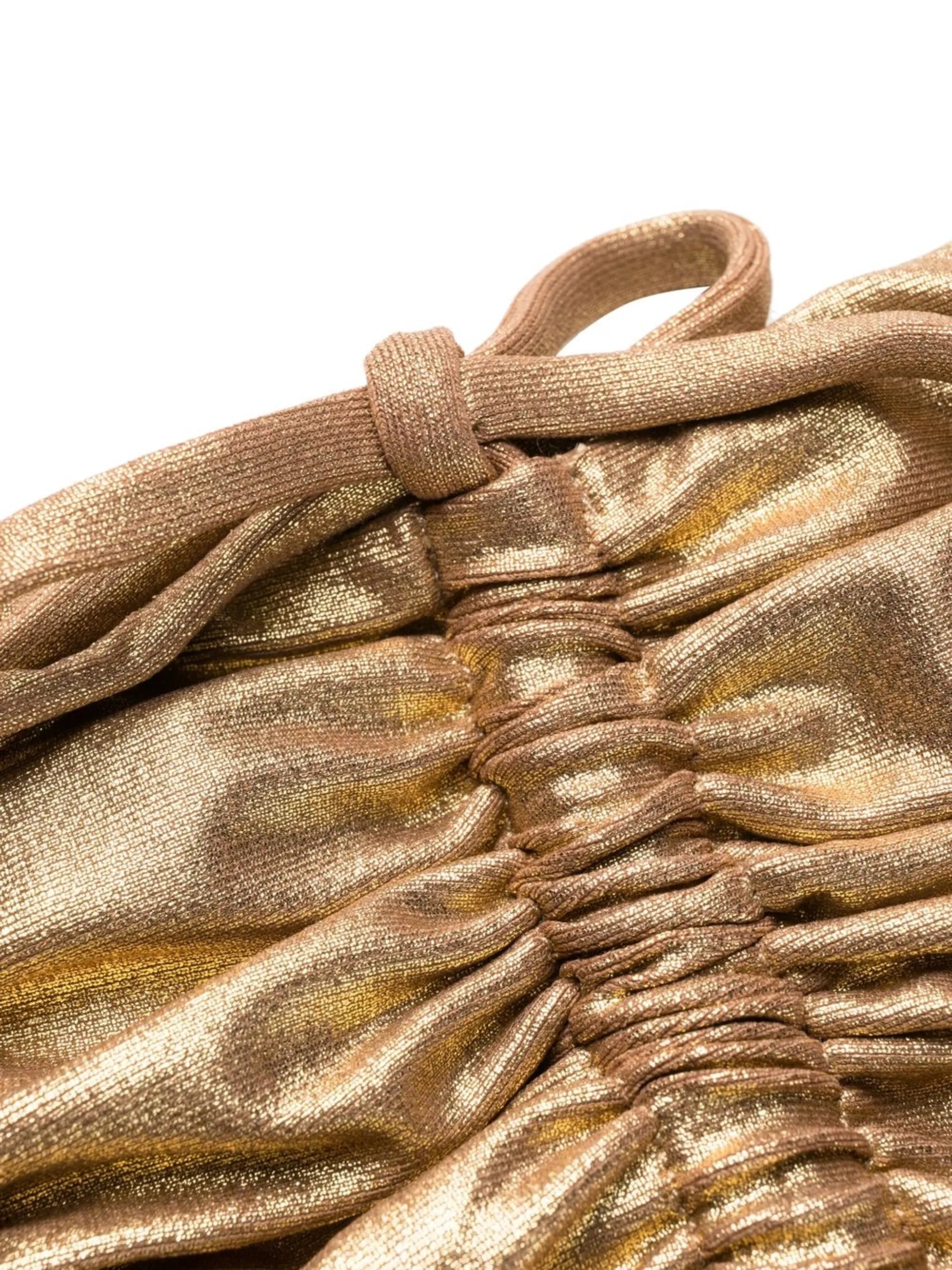 Berry gathered-detail bikini brief