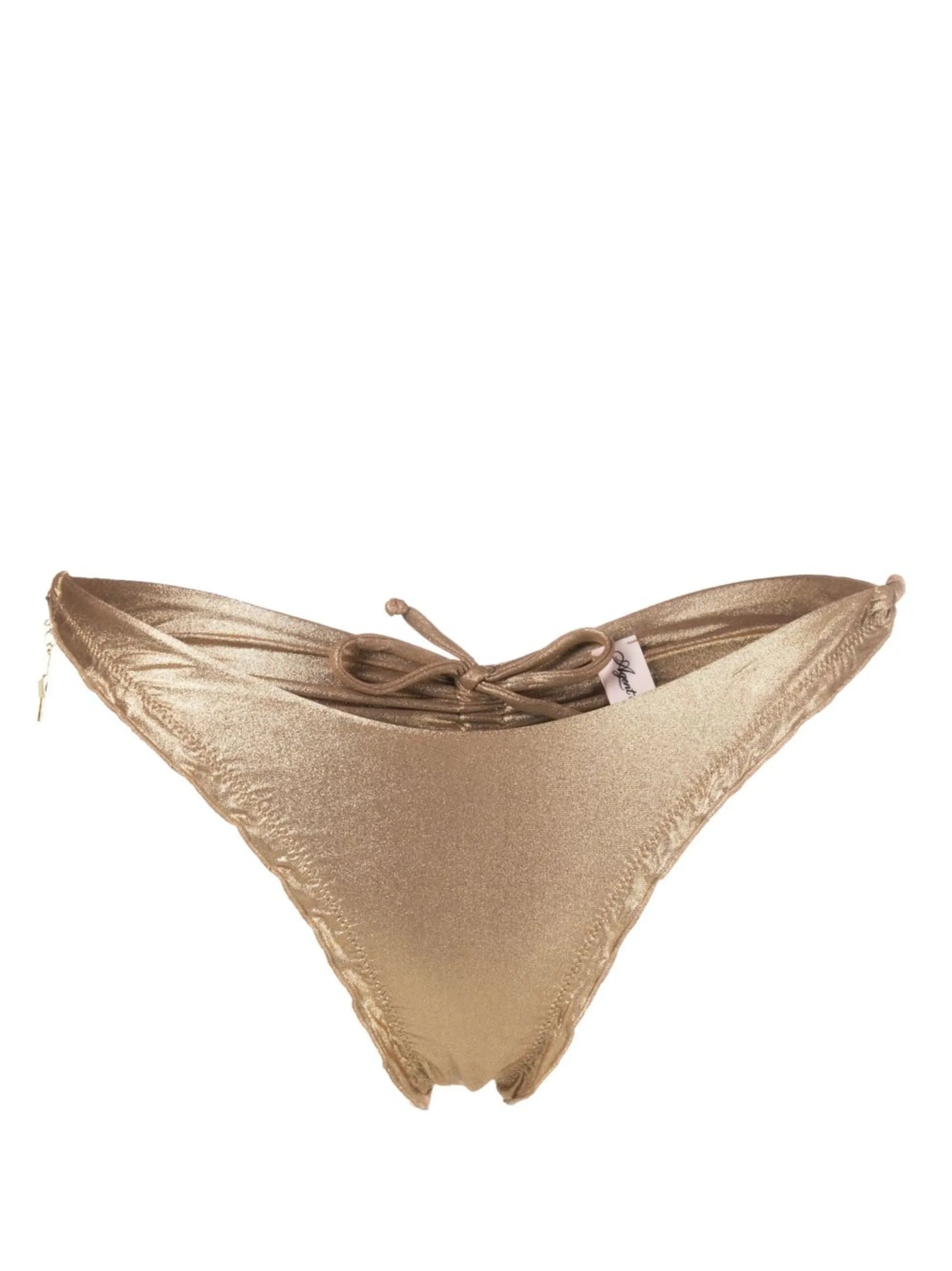 Berry gathered-detail bikini brief