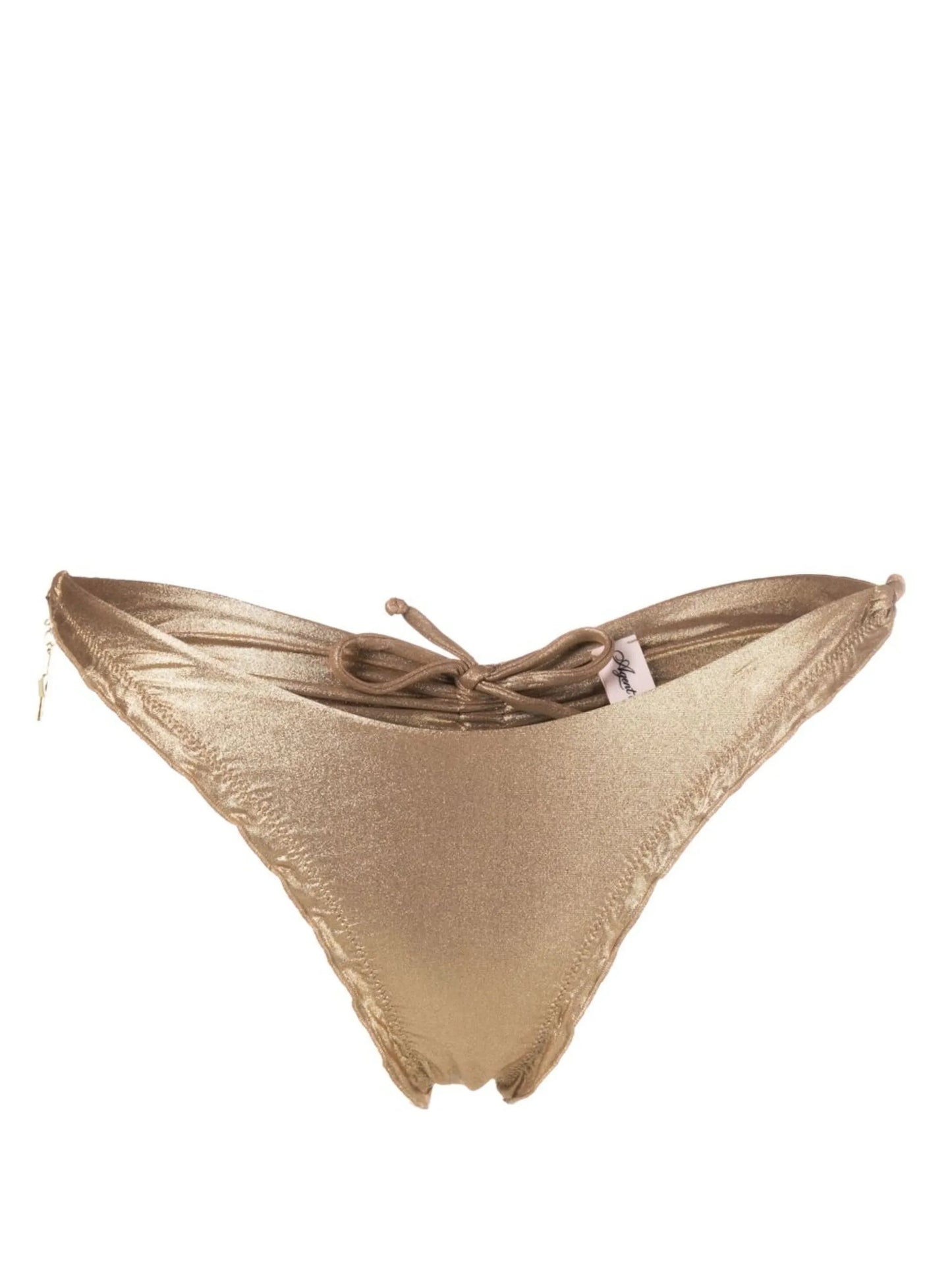 Berry gathered-detail bikini brief