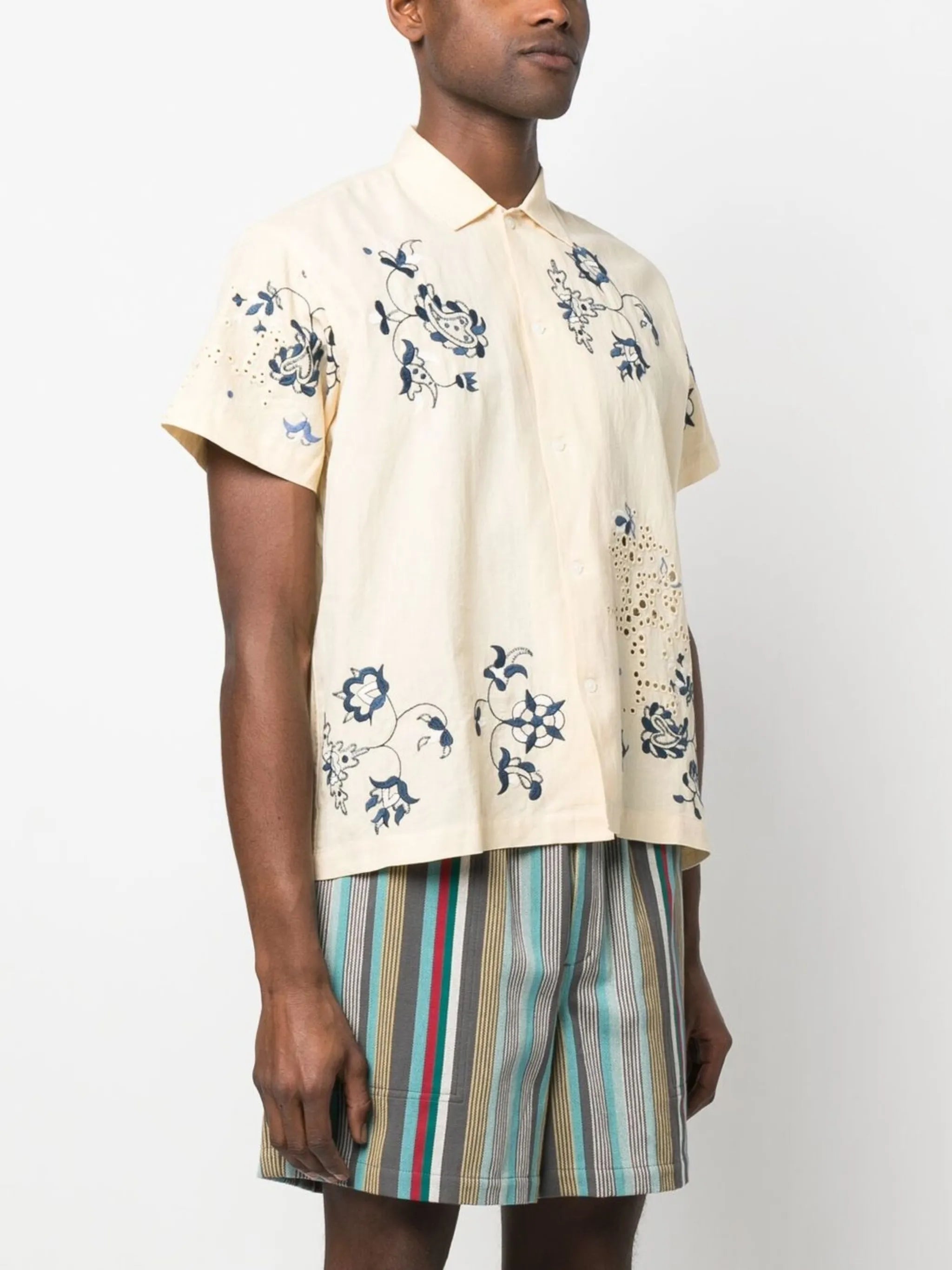 embroidered floral shirt