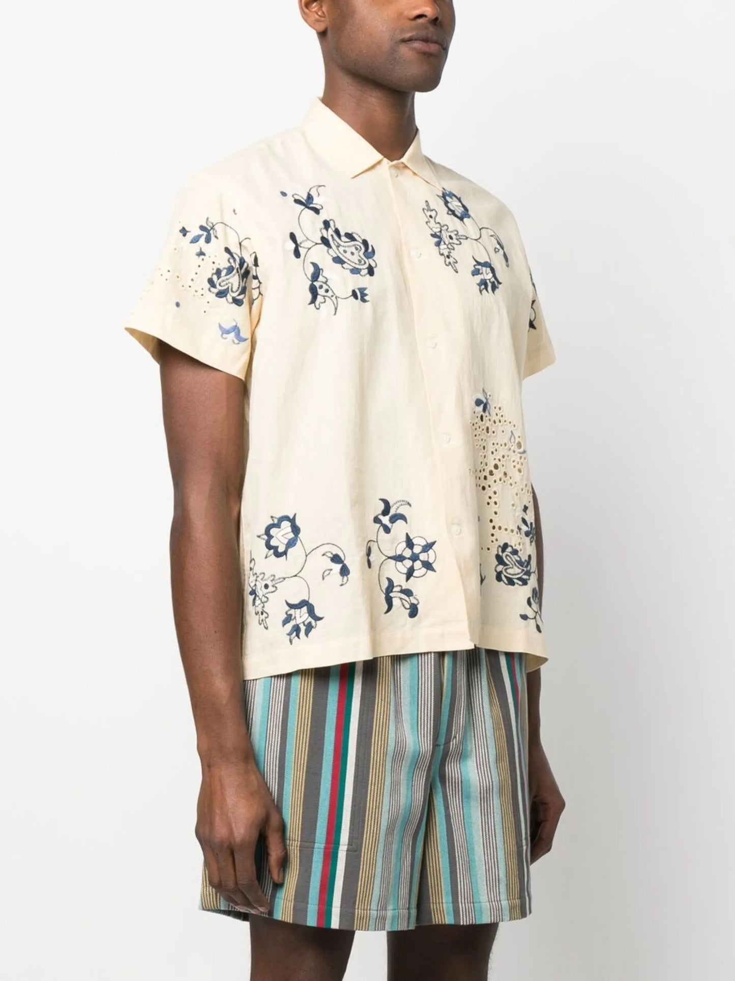 embroidered floral shirt