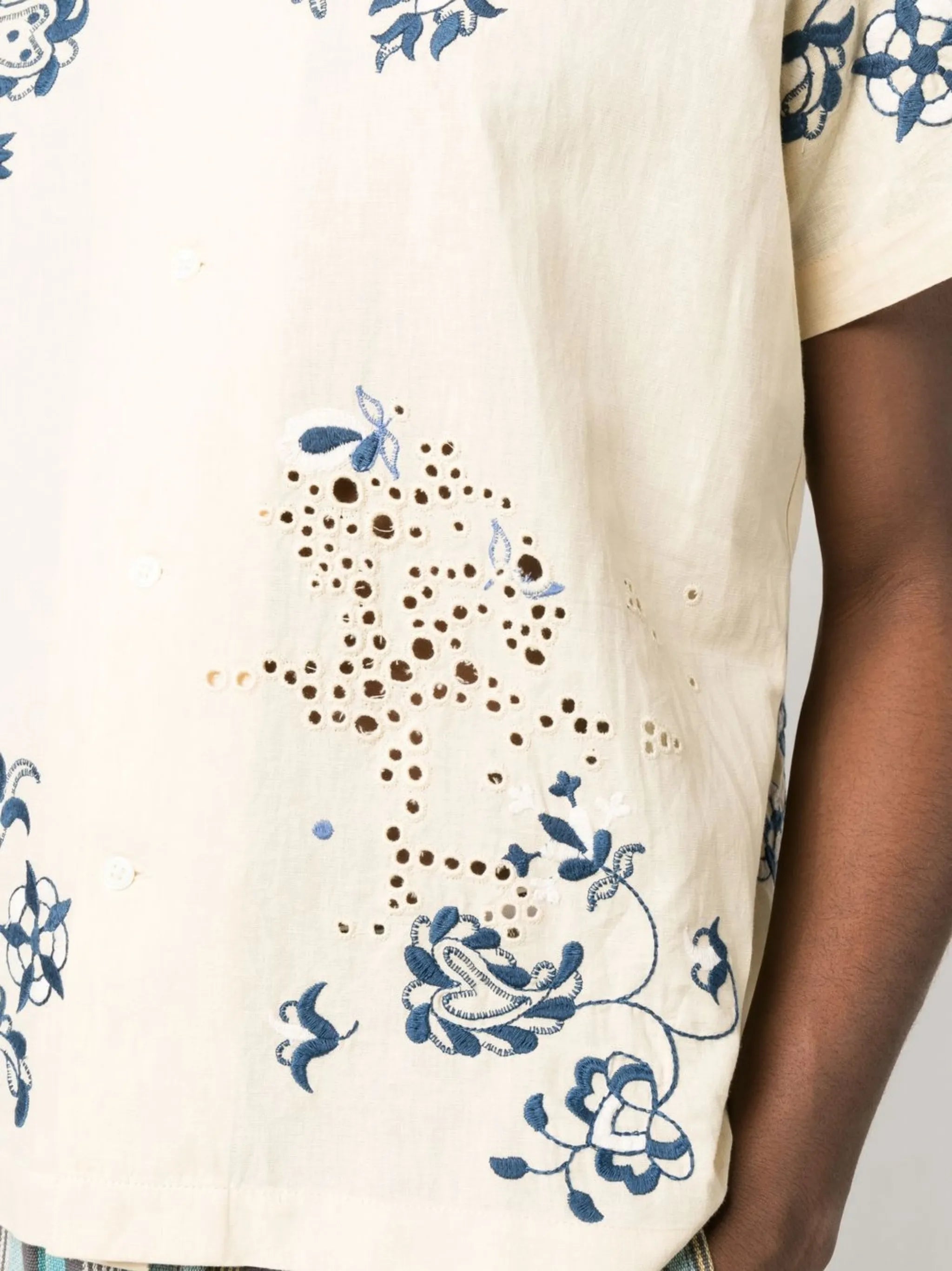 embroidered floral shirt