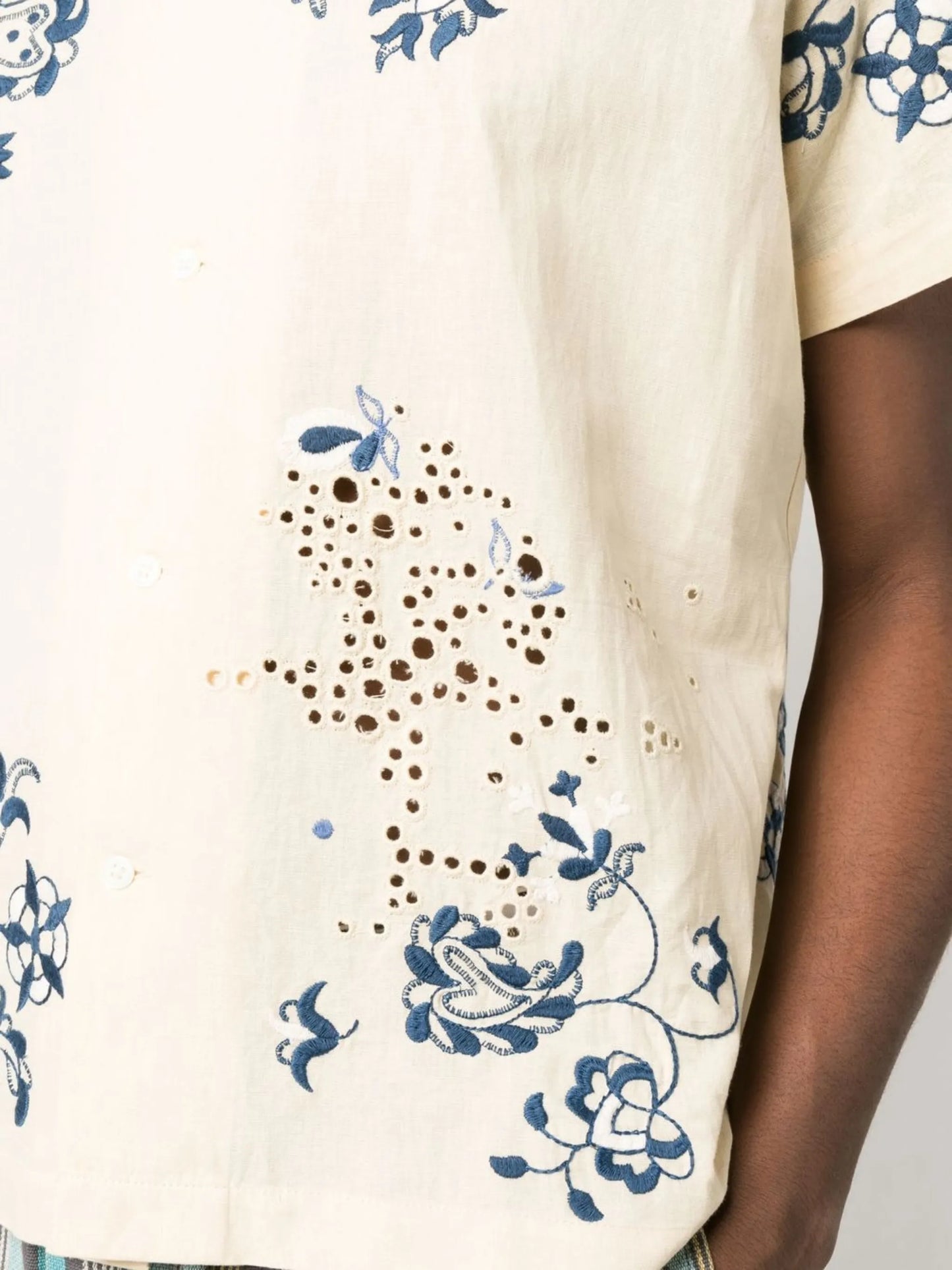 embroidered floral shirt