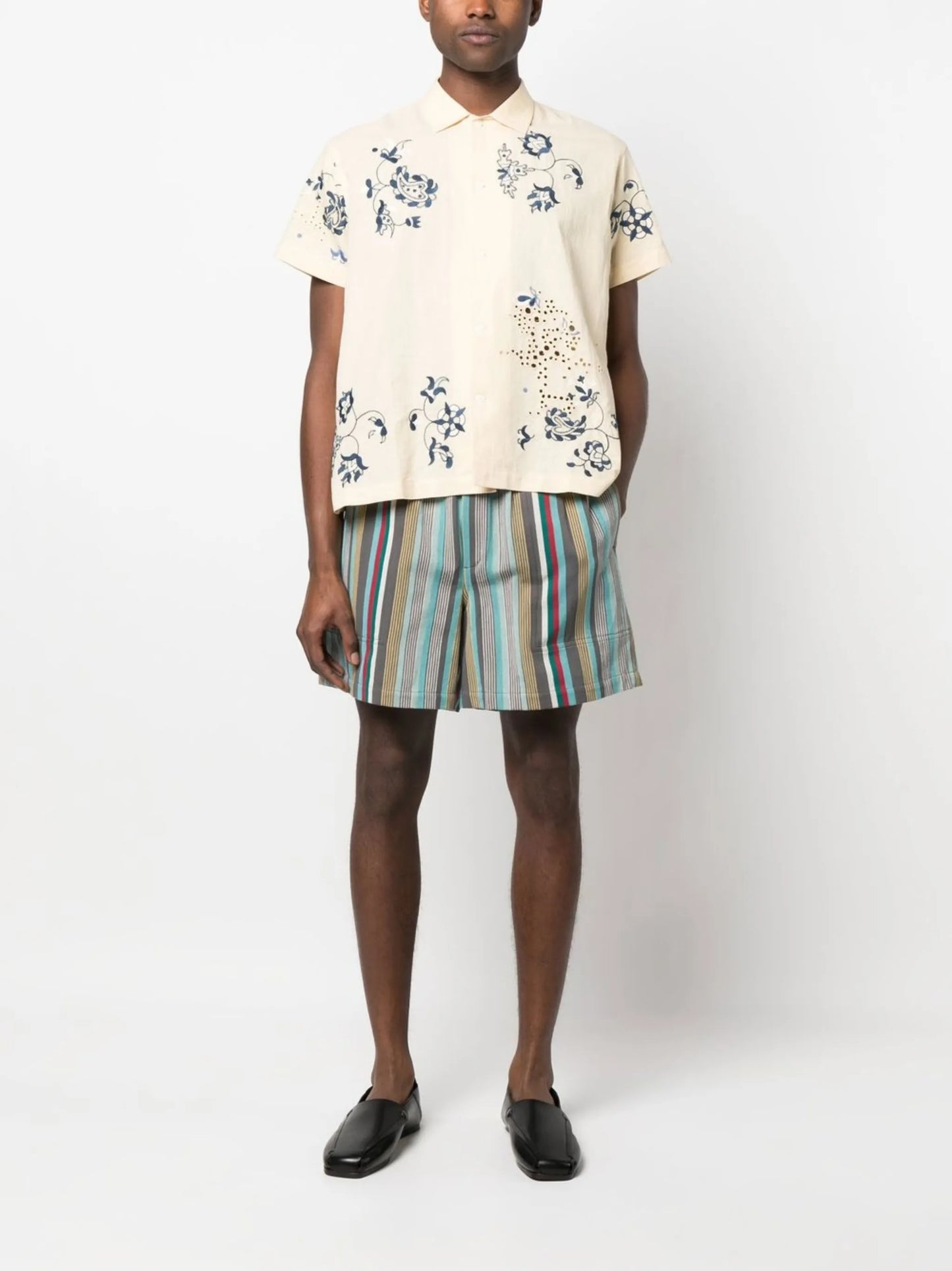 embroidered floral shirt