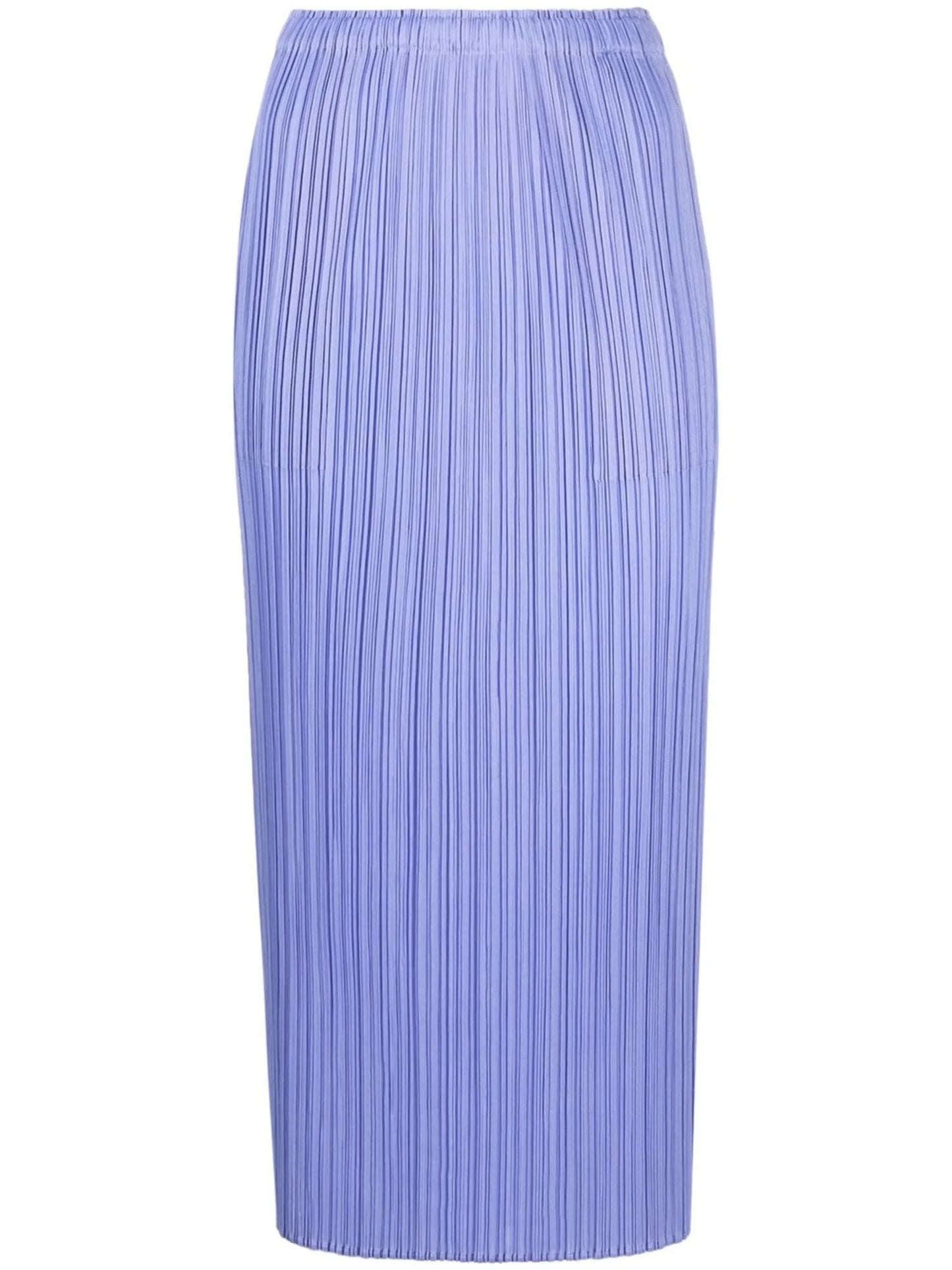 pleated midi pencil skirt