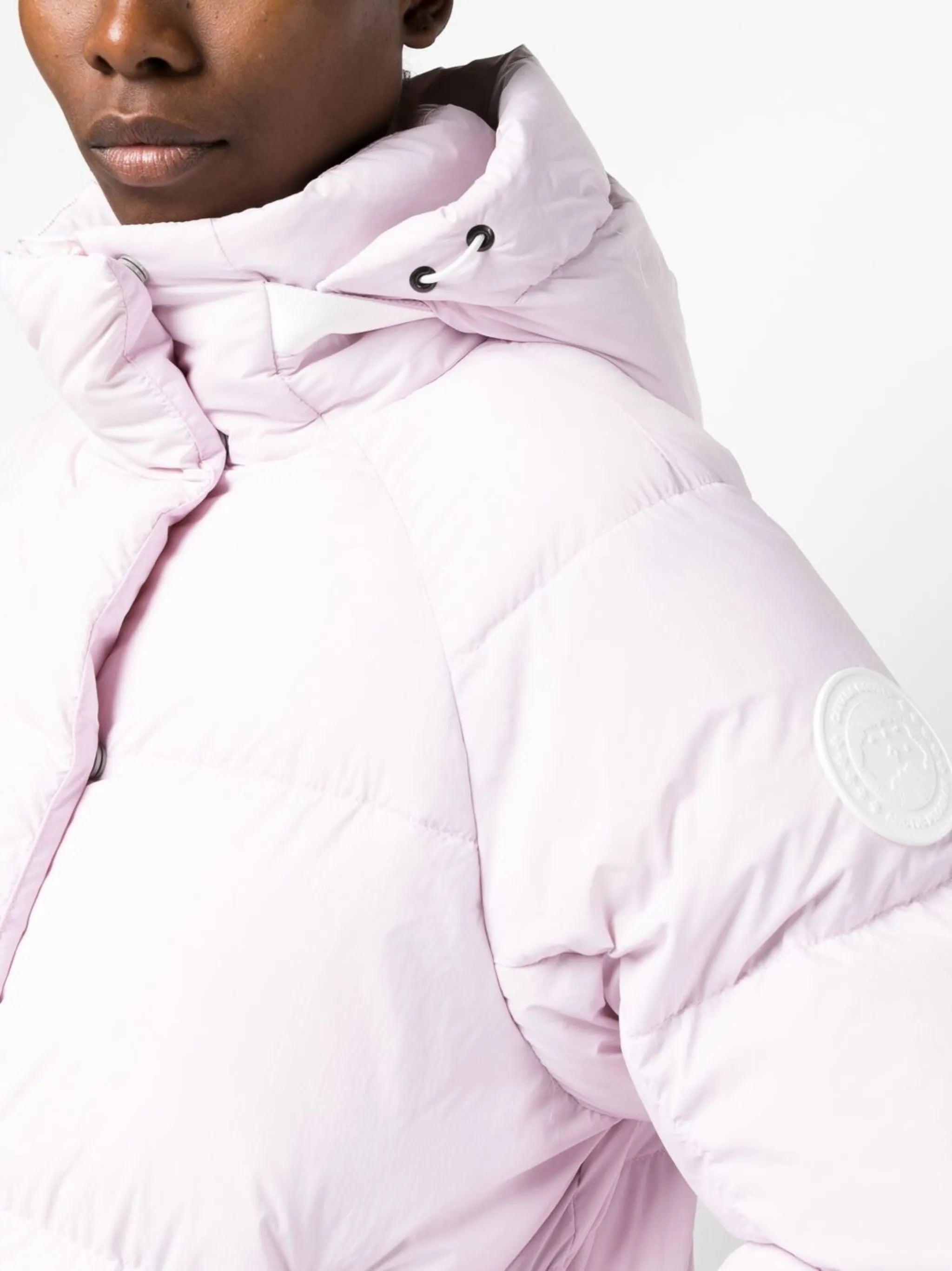 logo-patch padded jacket