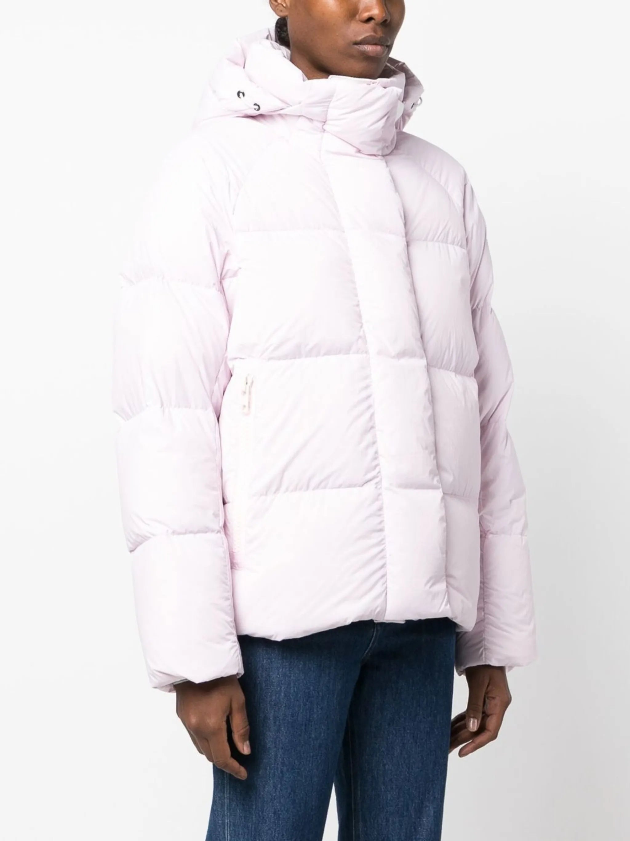 logo-patch padded jacket