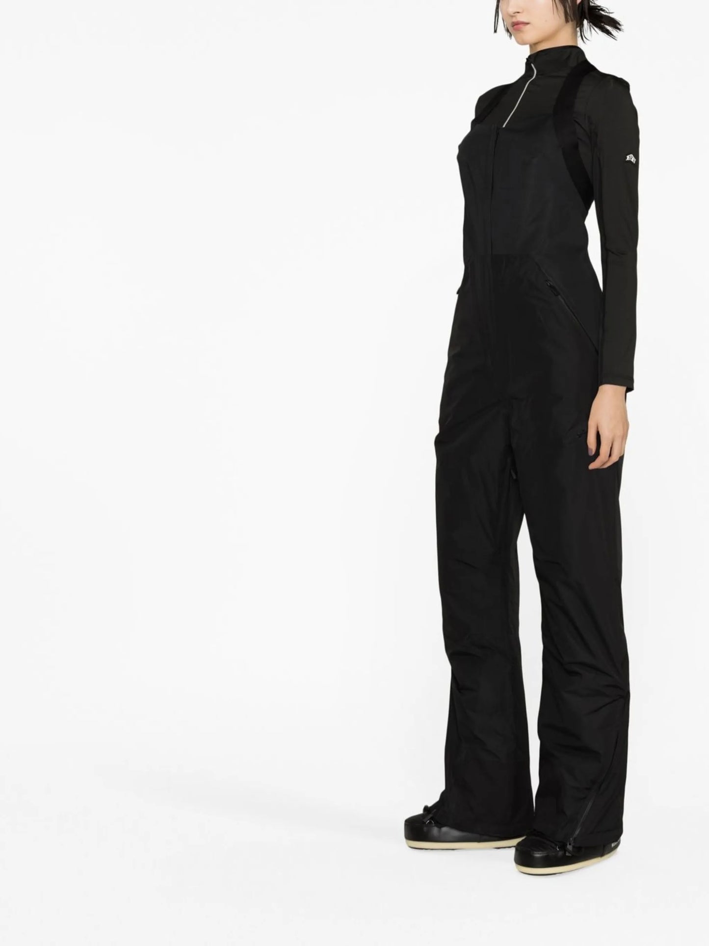 straight-leg ski salopettes