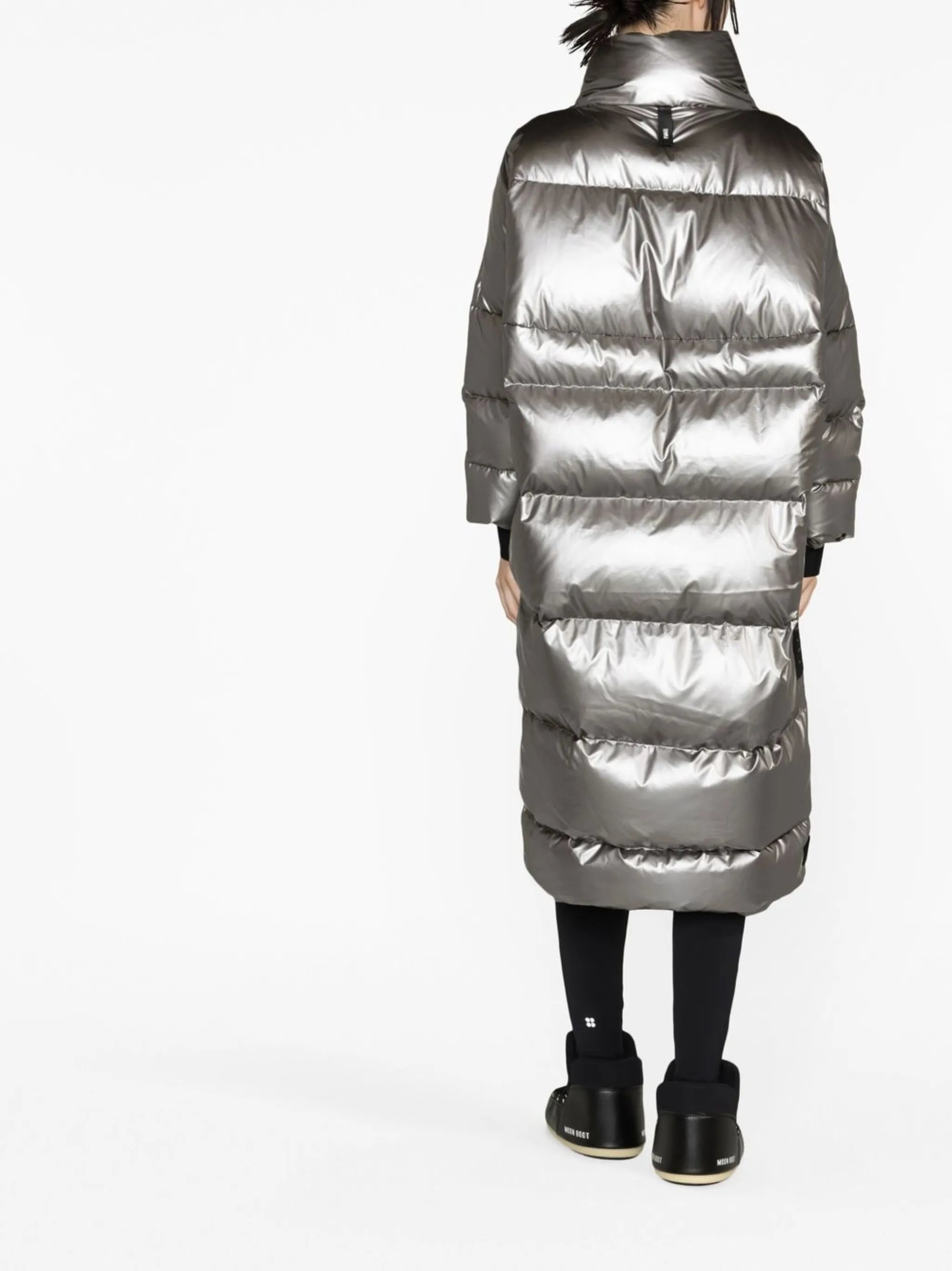 funnel-neck padded coat