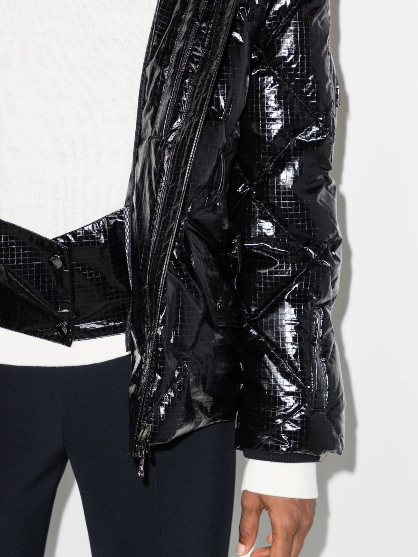 mara high-shine quilted jacket