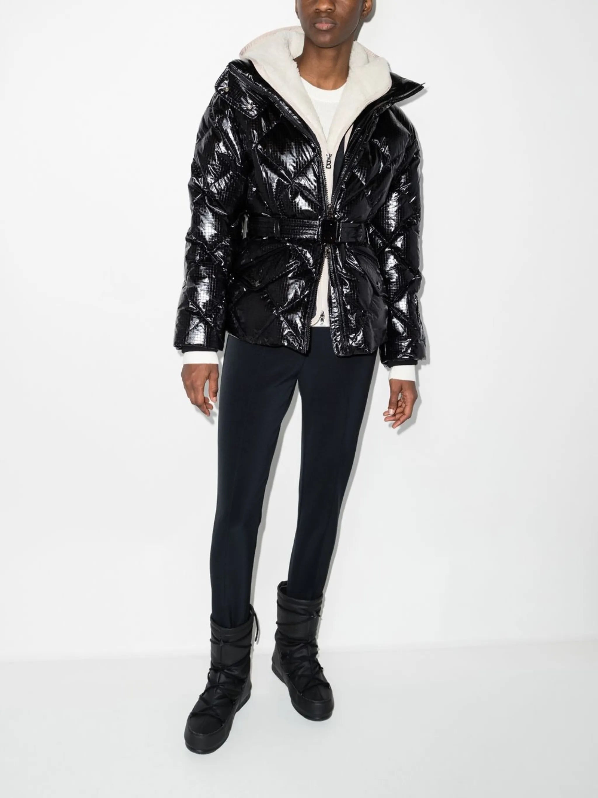 mara high-shine quilted jacket