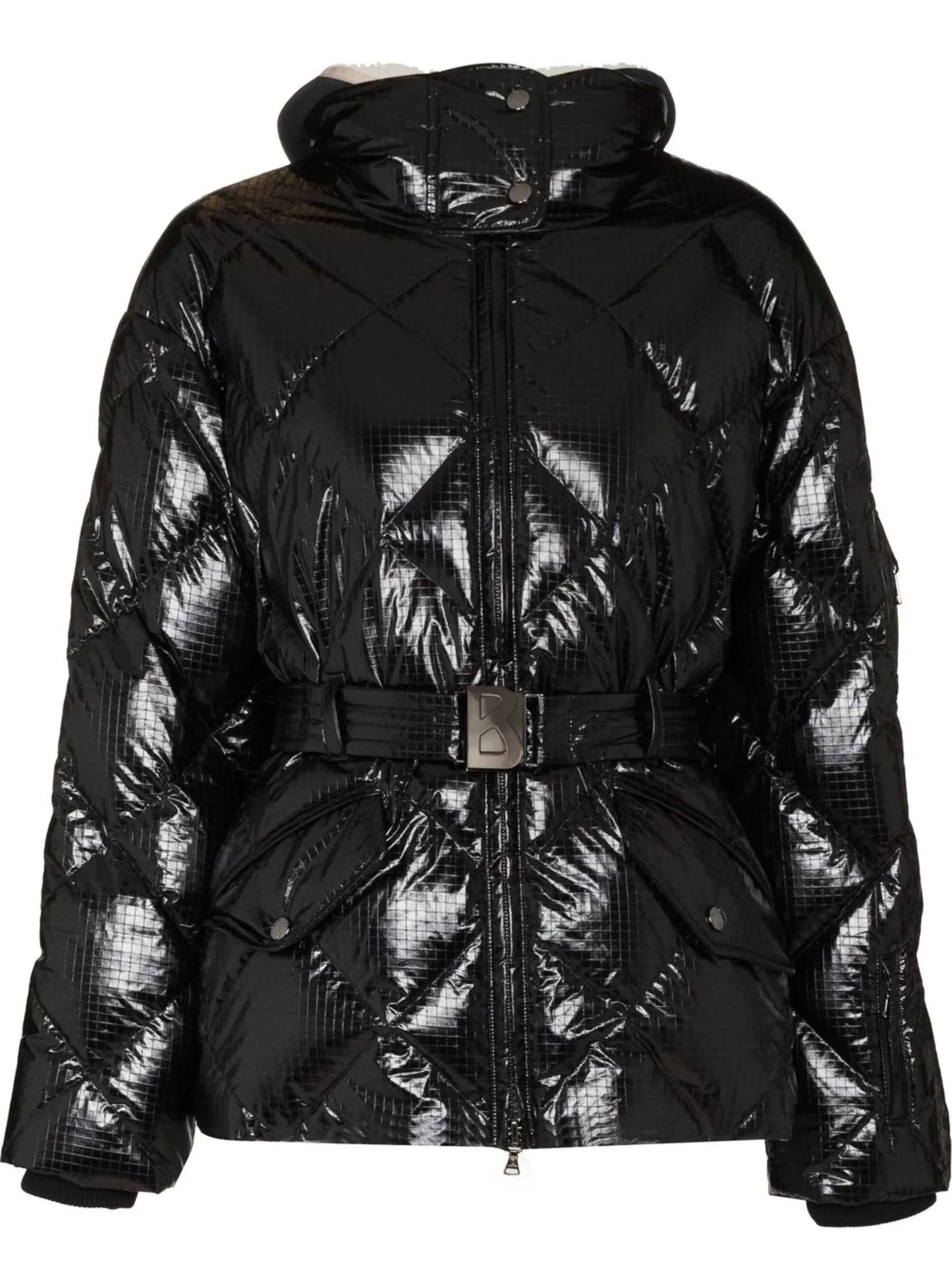 mara high-shine quilted jacket