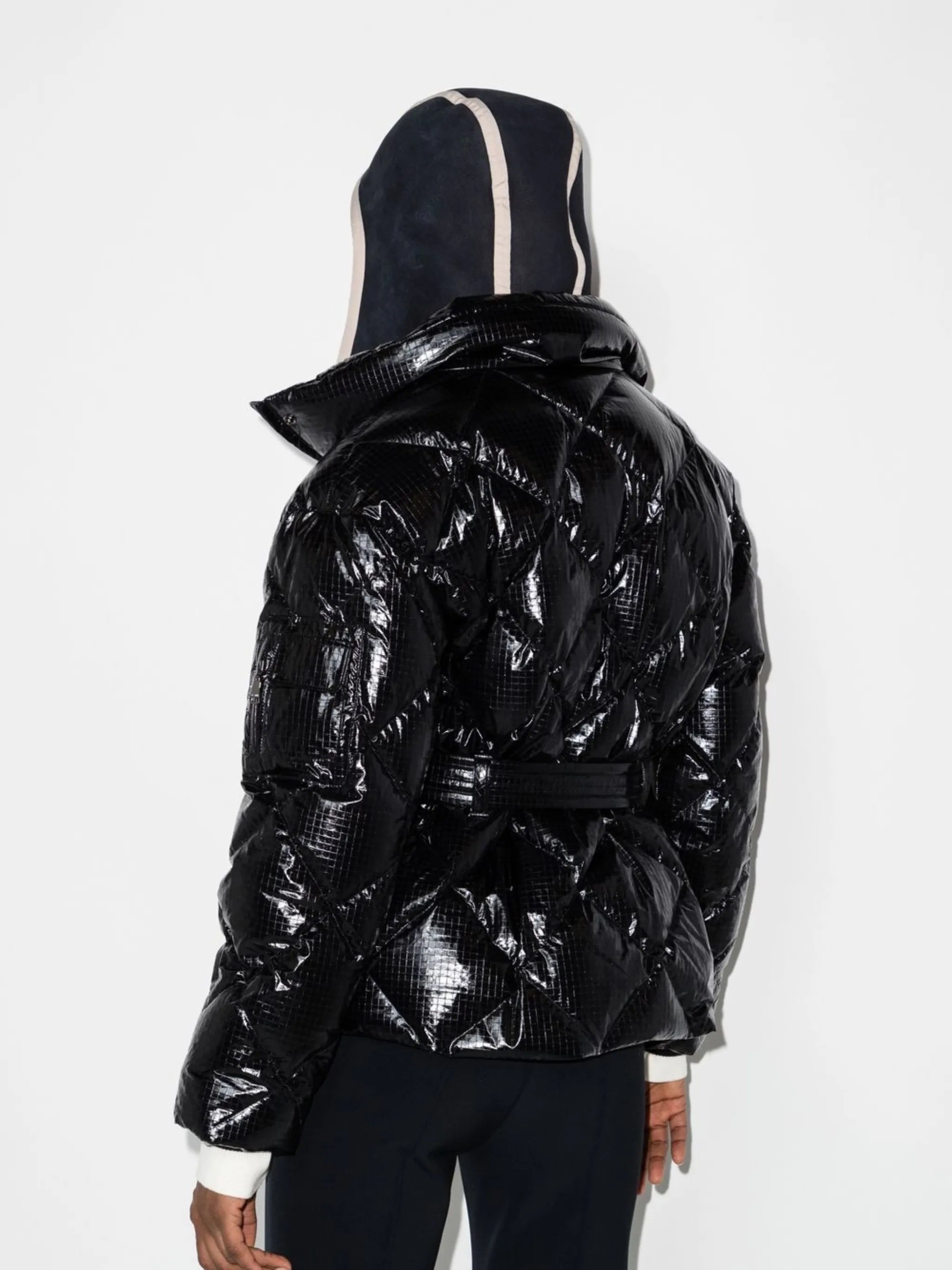 mara high-shine quilted jacket