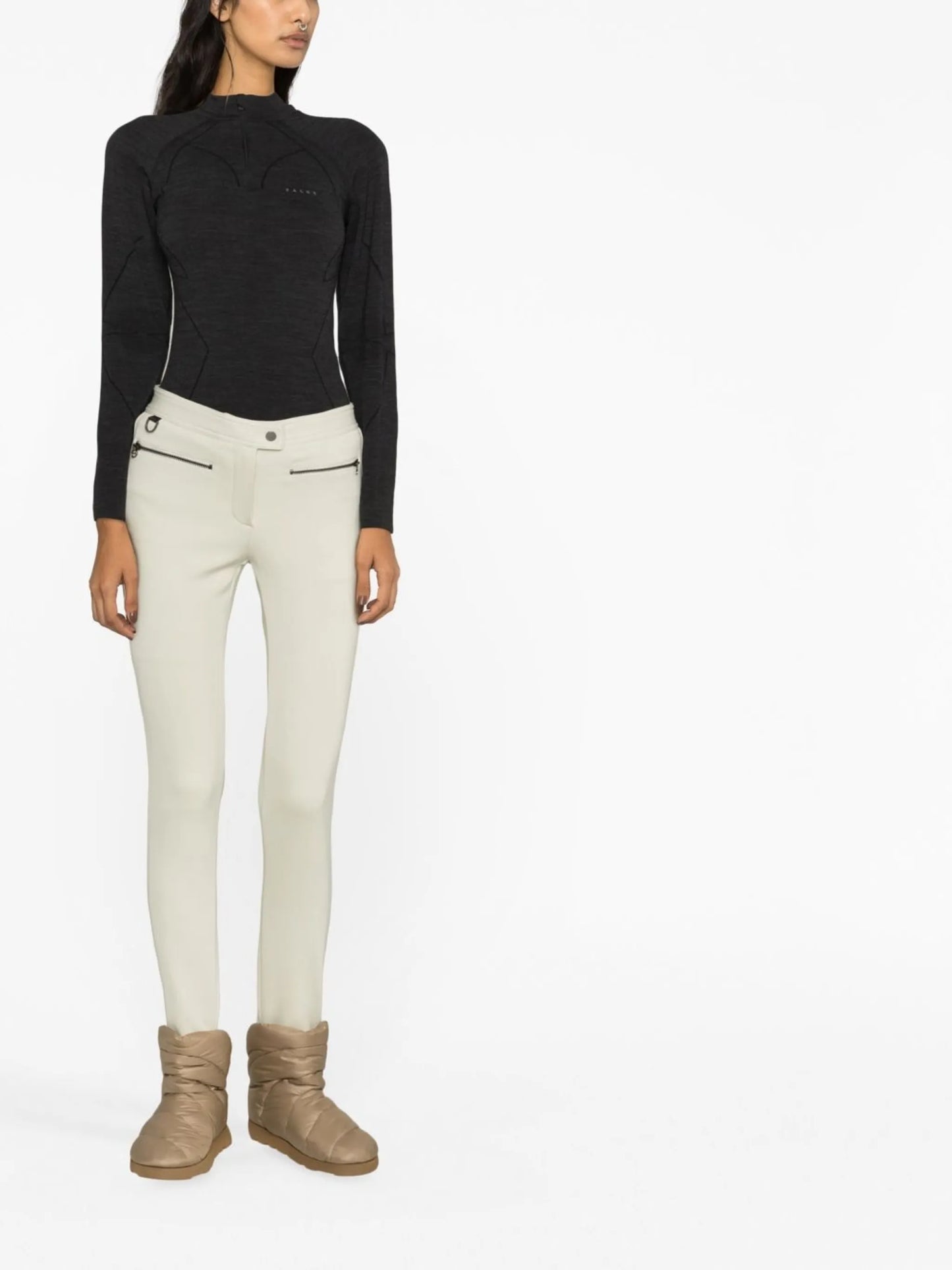 high-waisted ski leggings