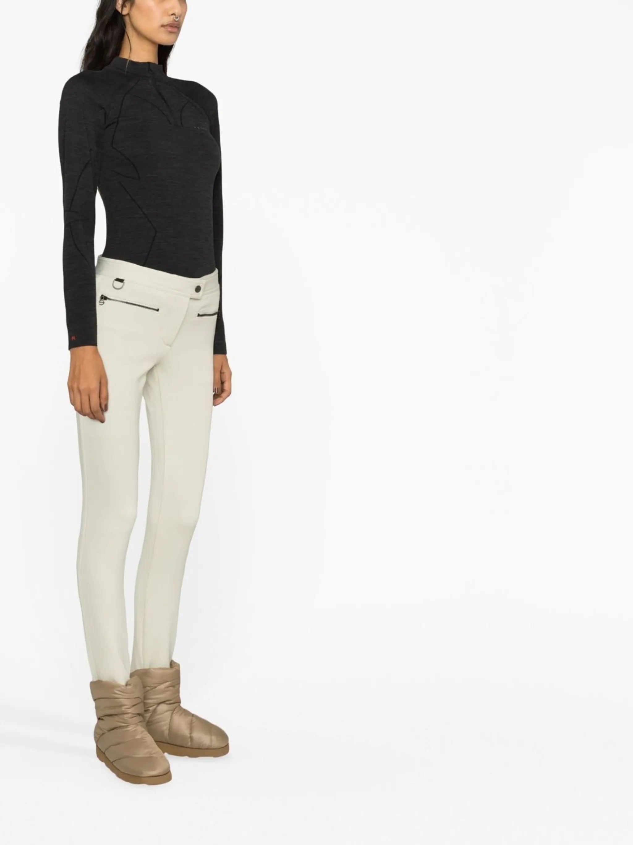 high-waisted ski leggings