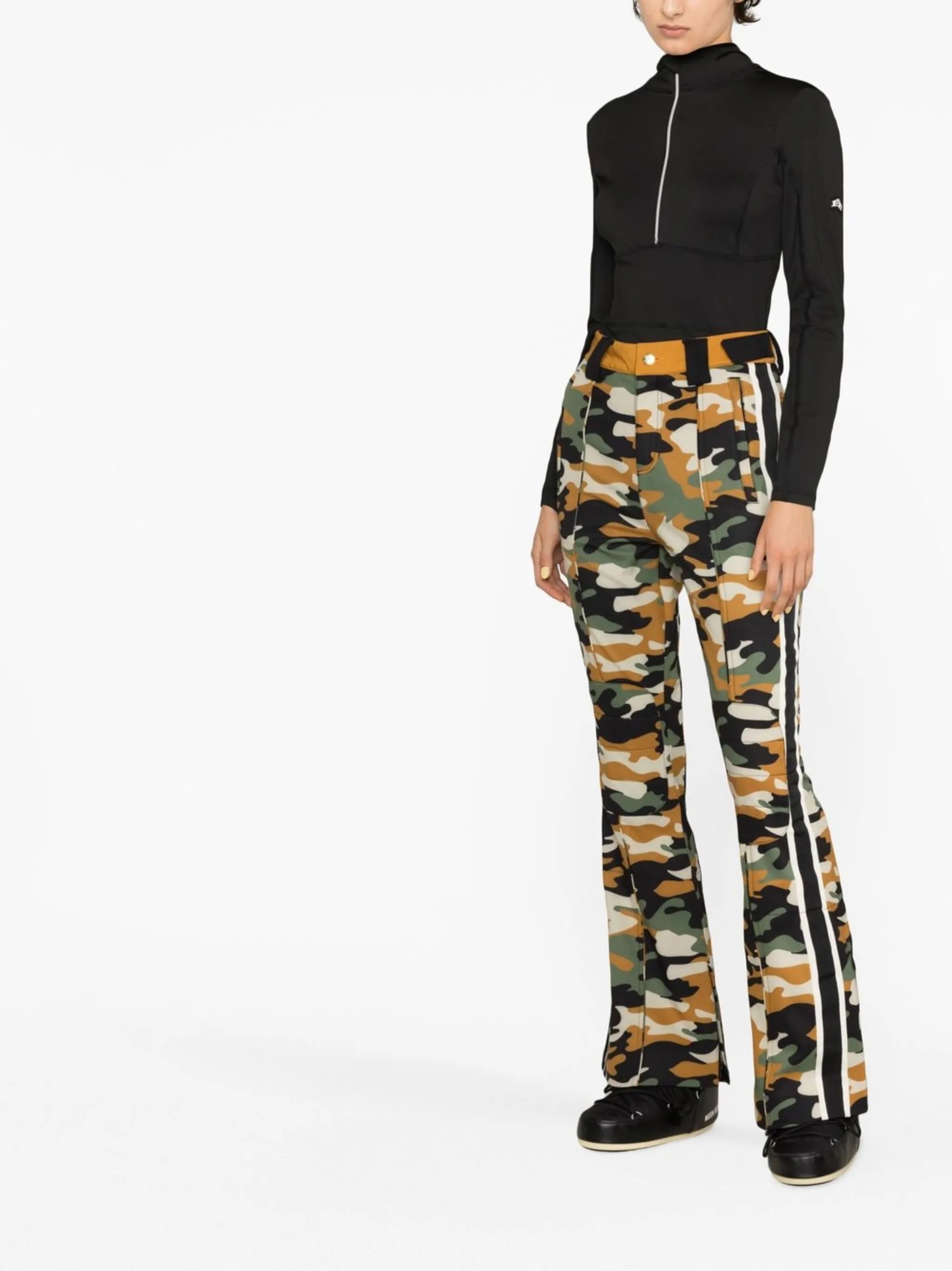 Chicane camouflage-print ski trousers